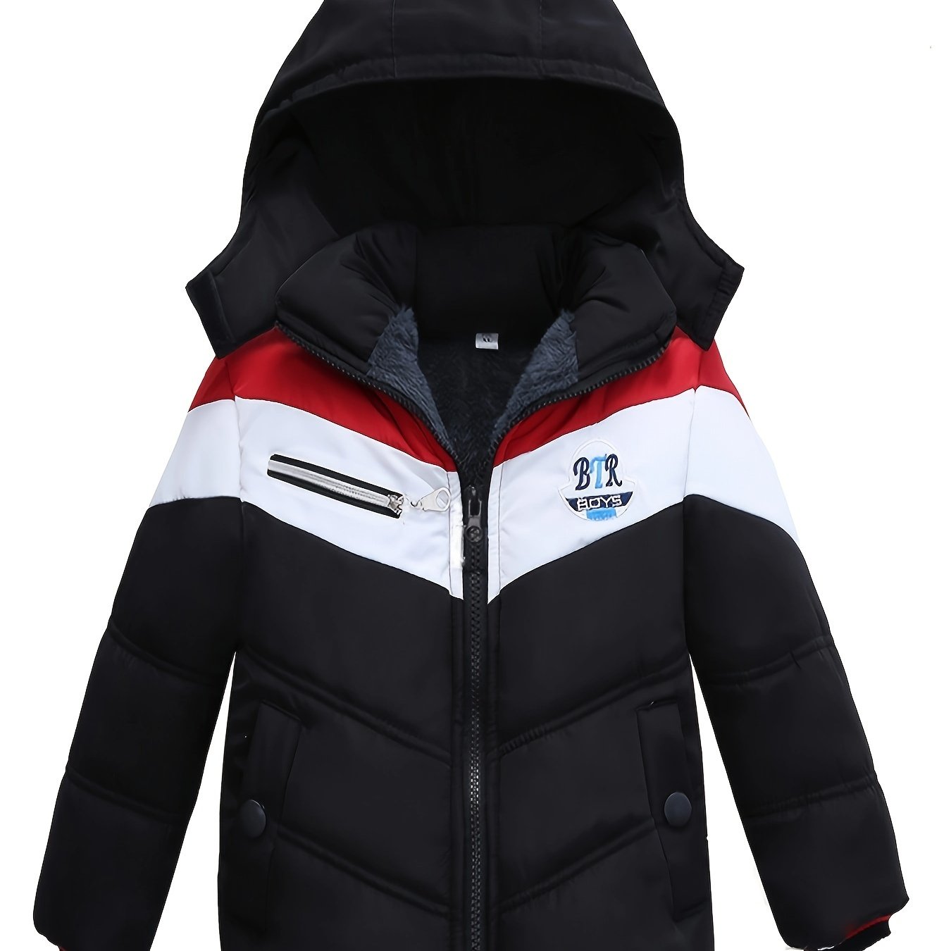 Manteau à capuche chaud pour garçons du 2 au 6 ans MAEJORKEN