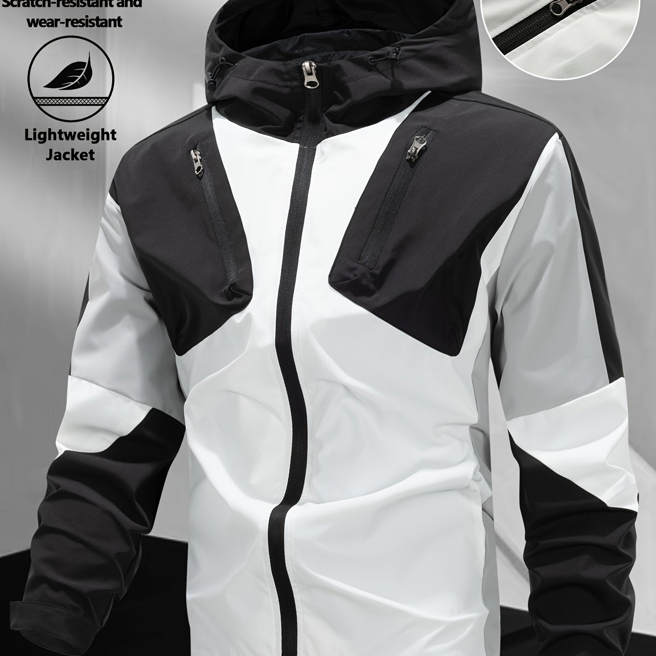 Veste coupe vent avec fermeture à glissière du XS au 2XL MAEJORKEN