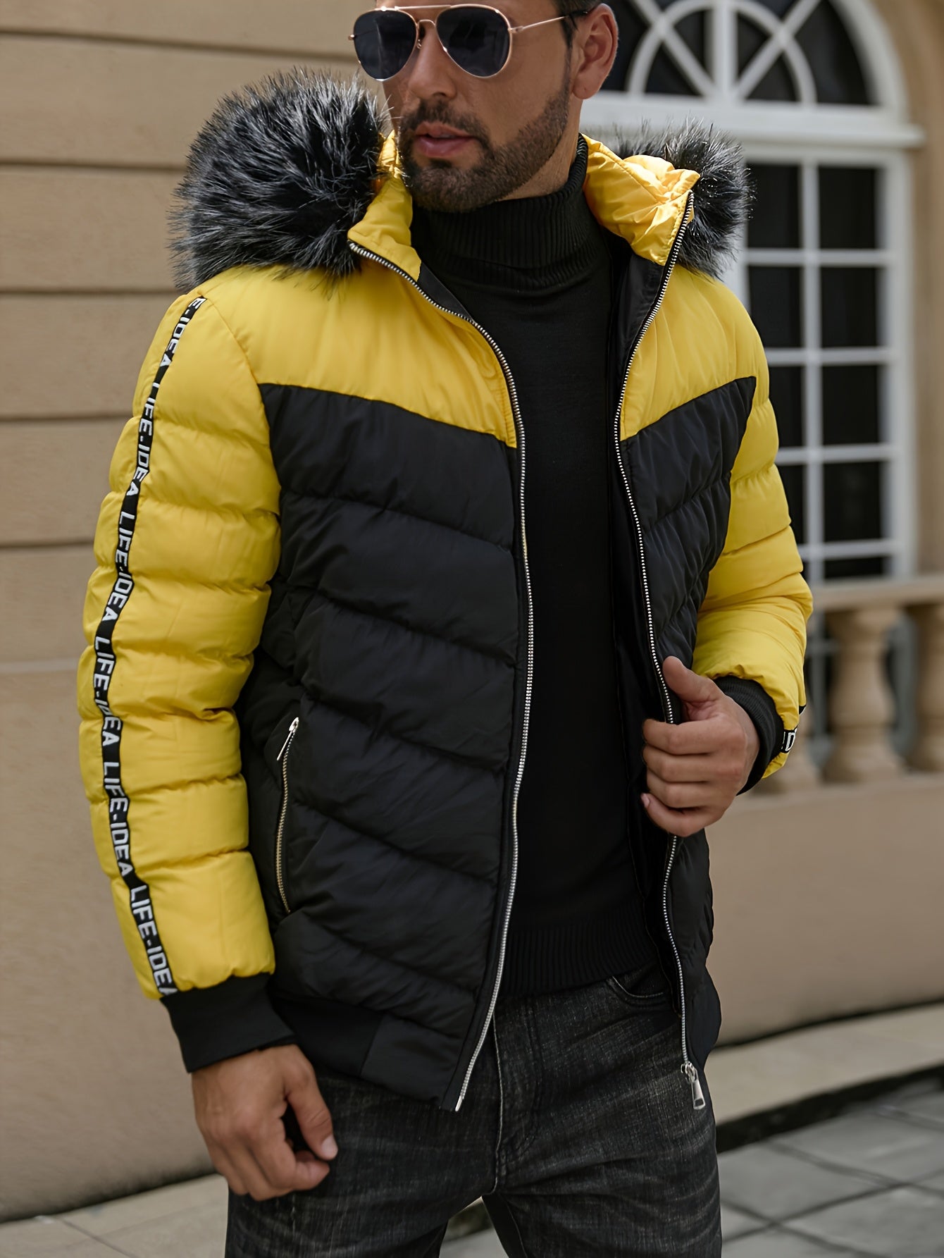 Blouson à capuche grande taille avec doublure du 2XL au 7XL
