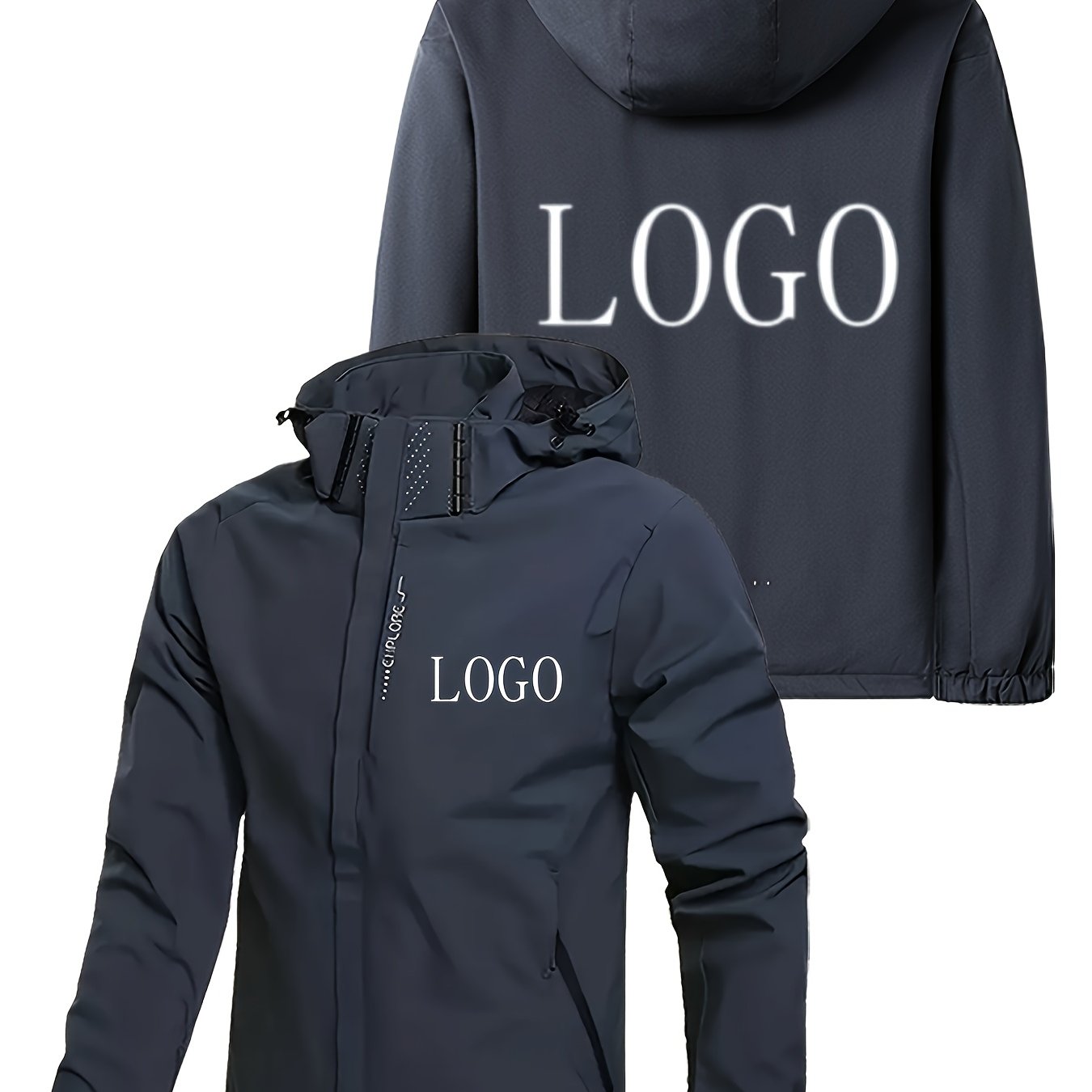 Blouson à capuche logo personnalisé du S au 3XL