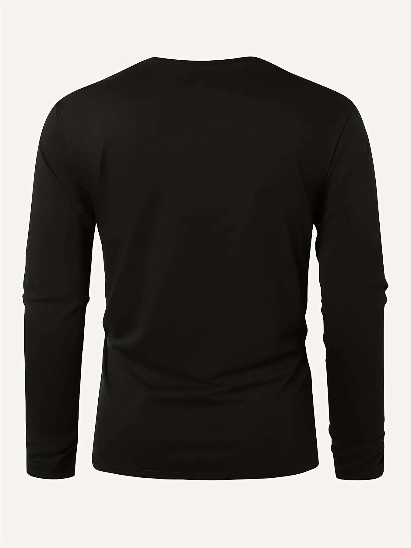 Lot de 3 t-shirts à manches longues 100% coton col rond du XS au 2XL