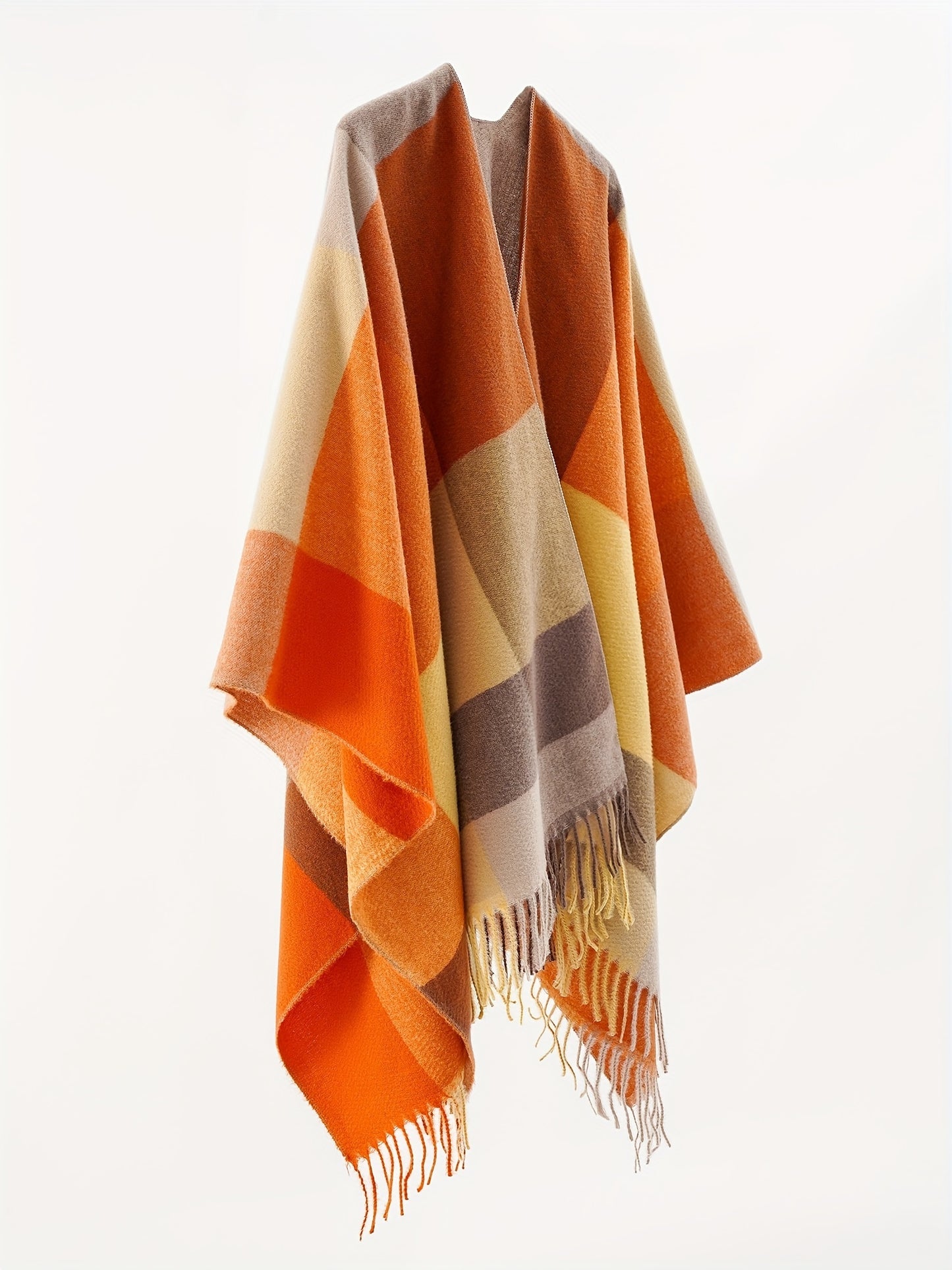 Pull cape châle cardigan ouvert sur le devant taille unique