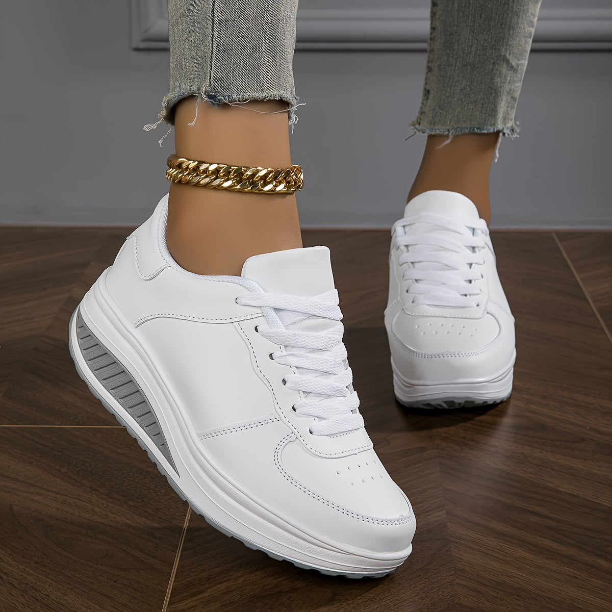 Baskets compensées à la mode confortables du 33,5 au 40
