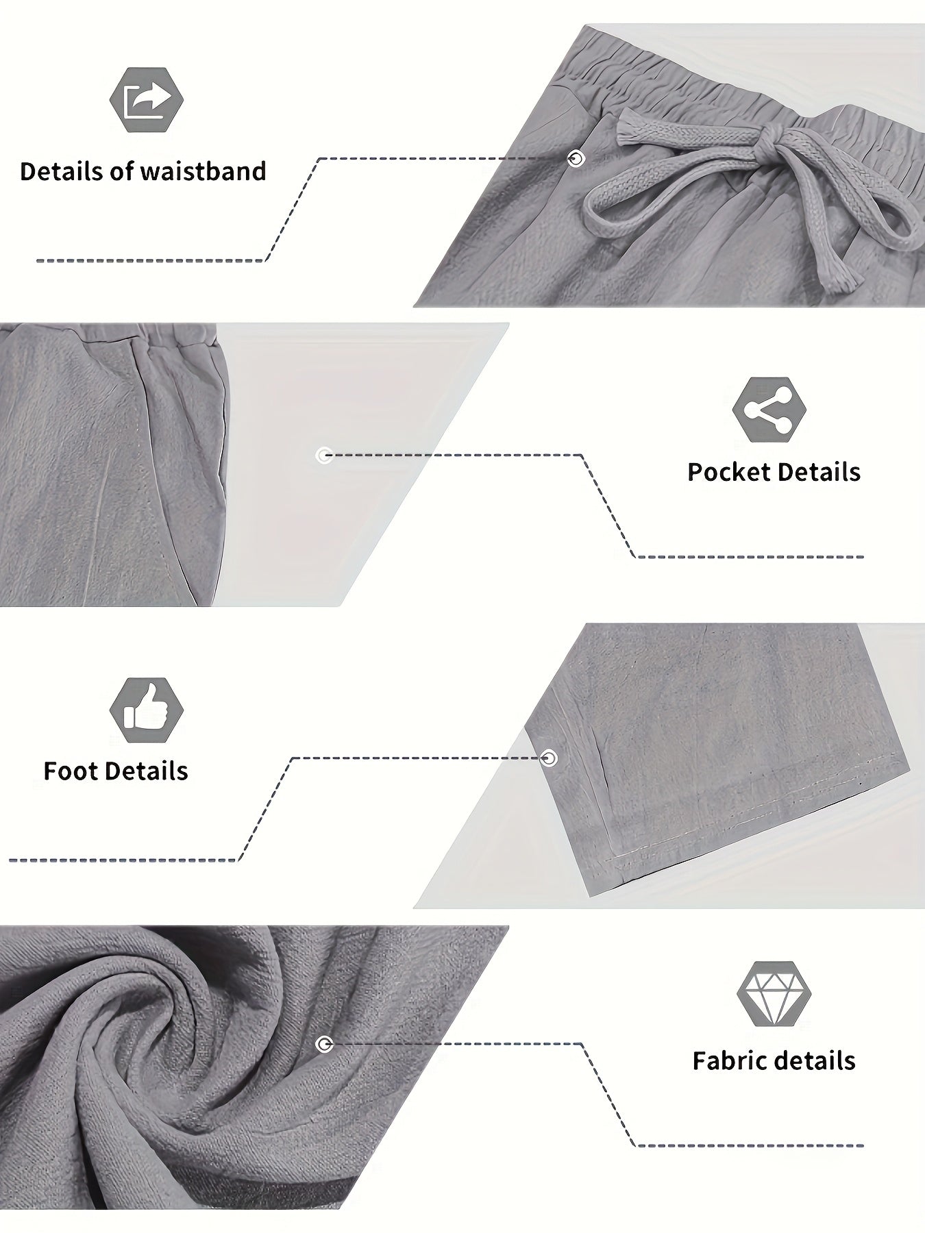 Ensemble pantalon large et polo à manches longues en lin du S au 3XL MAEJORKEN