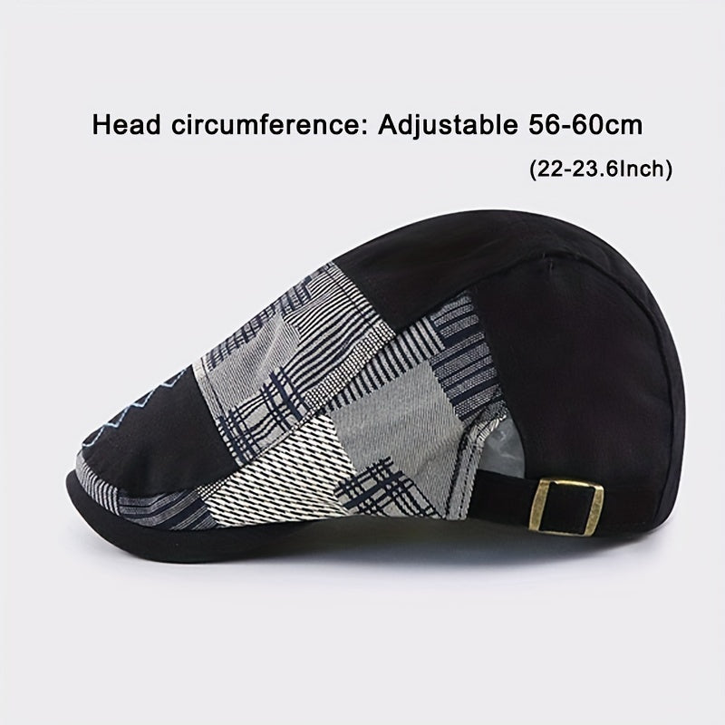 Casquette gavroche patchwork 100 % coton réglable 56-60 cm MAEJORKEN