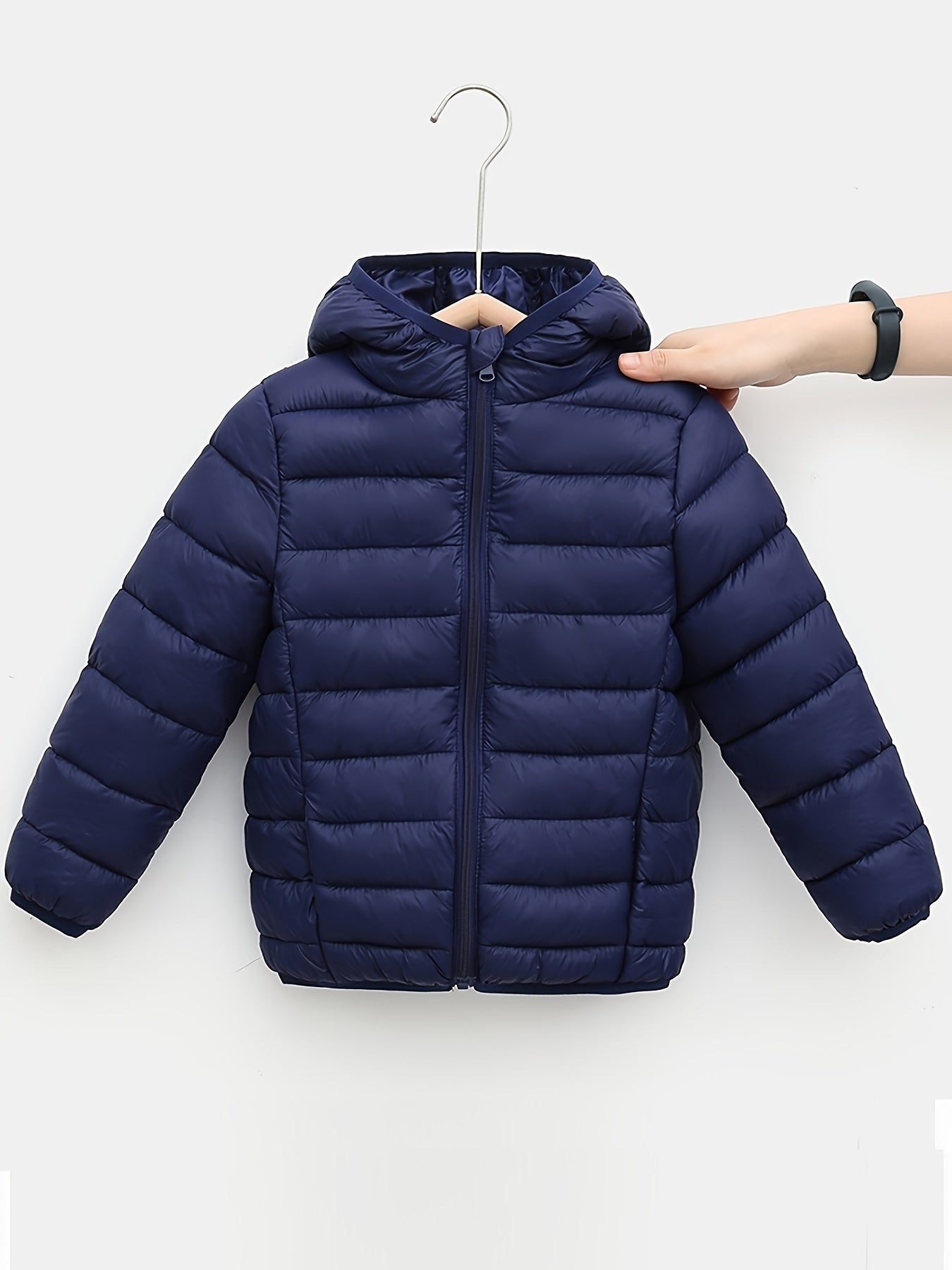 Blouson de couleur unie rembourré pour bébé garçons et filles du 1 ans au 12 ans MAEJORKEN