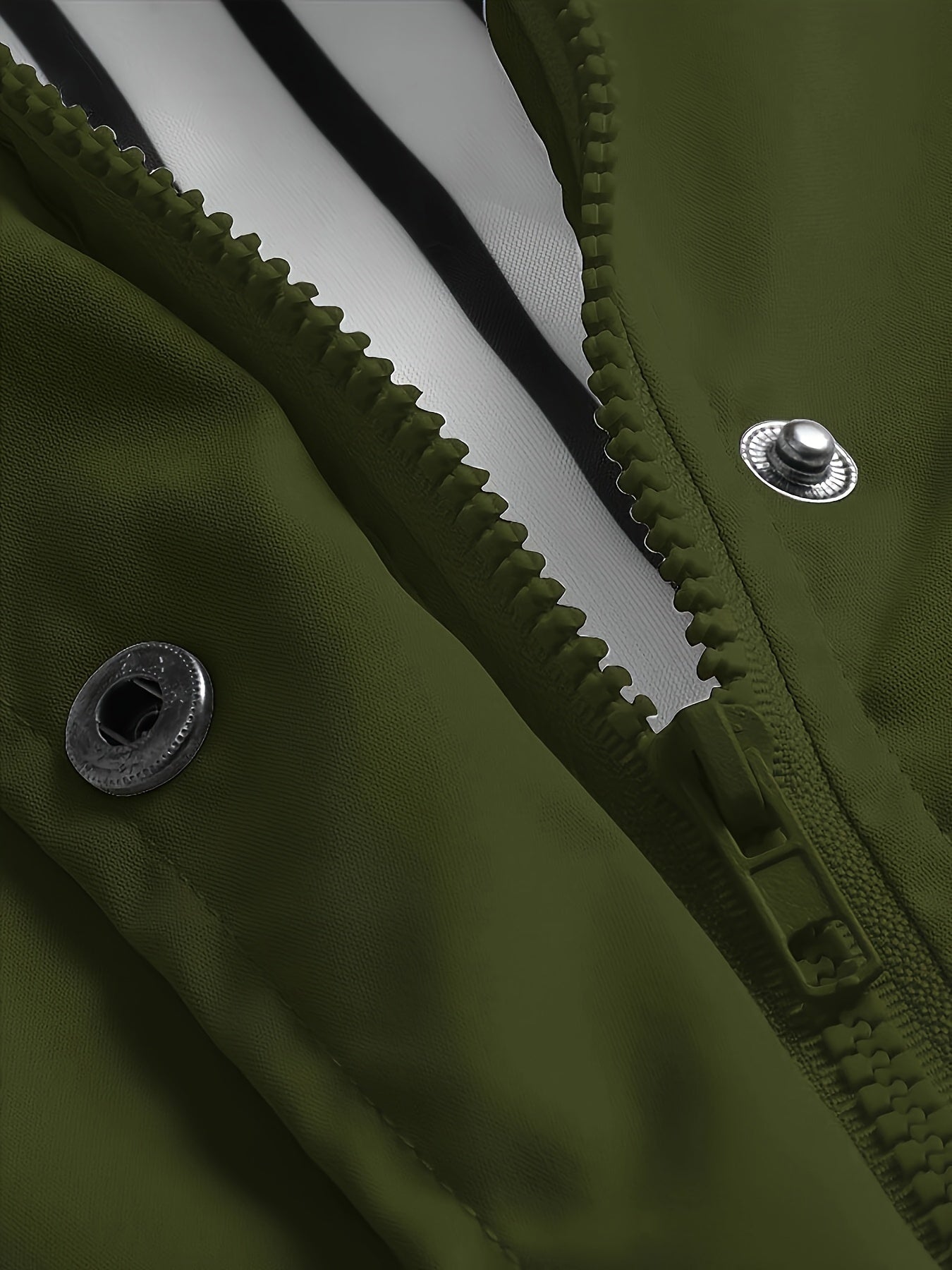 Veste longue à capuche rayée coupe vent femmes du 0XL au 5XL