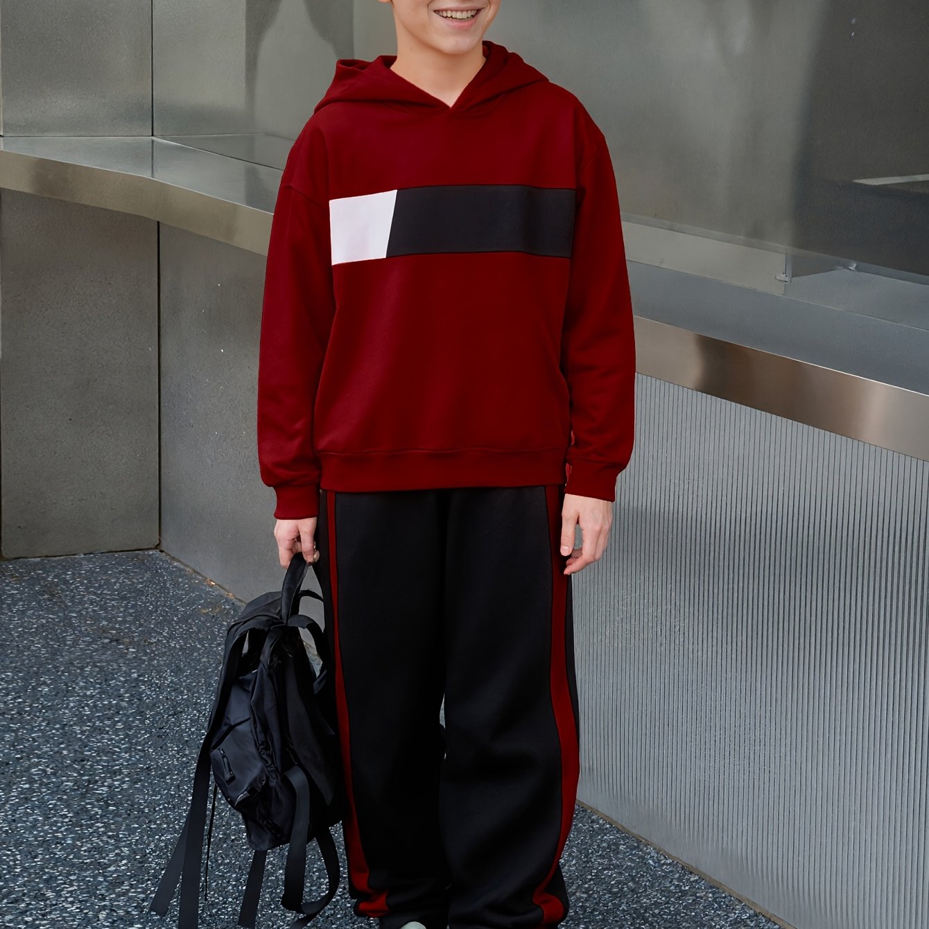 Ensemble 2 pièces sweat à capuche et pantalon de survêtement garçons du 8 au 14 ans MAEJORKEN