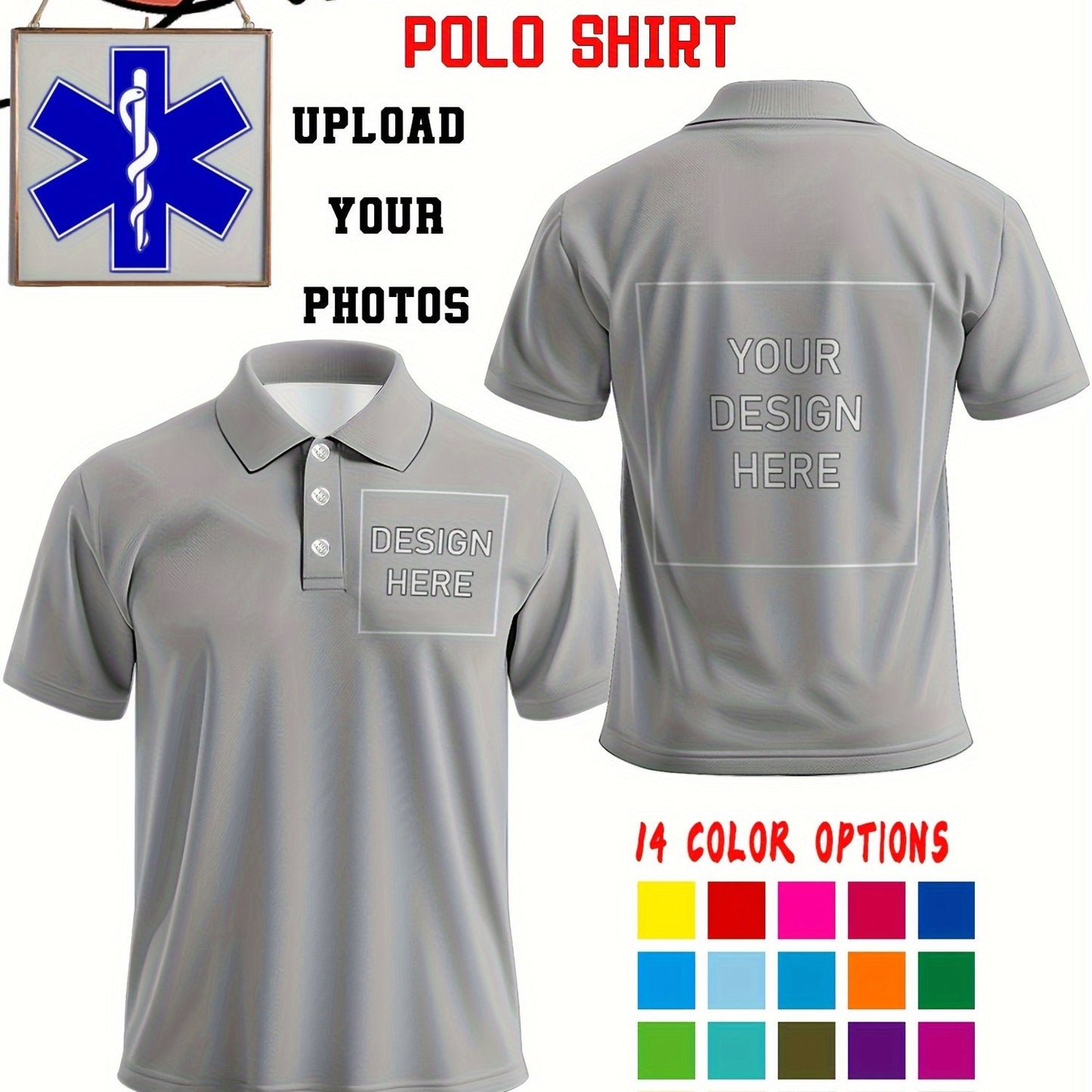 Polo uni personnalisée du S au 2XL