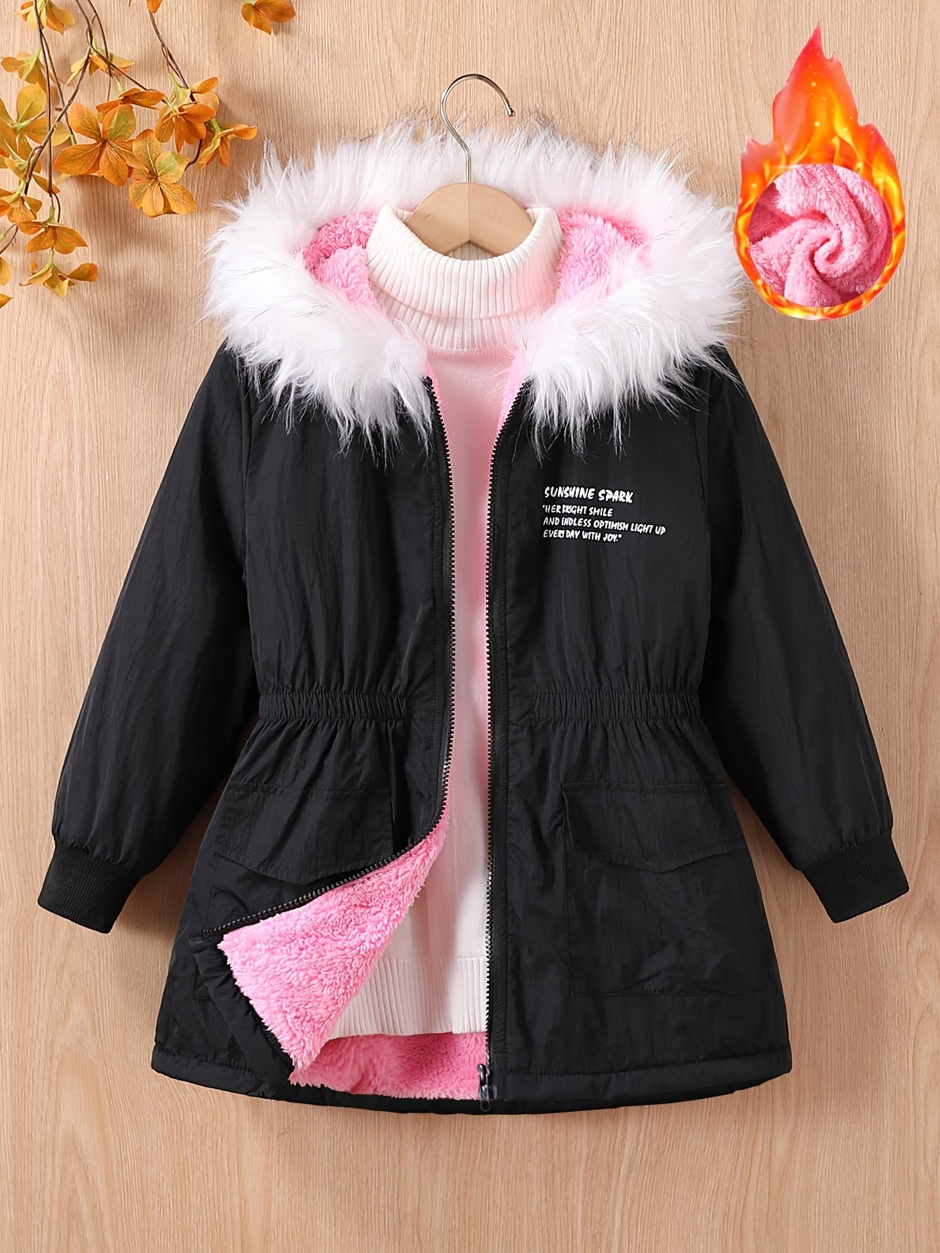 Parka avec doublure polaire pour filles du 7 ans au 16 ans MAEJORKEN