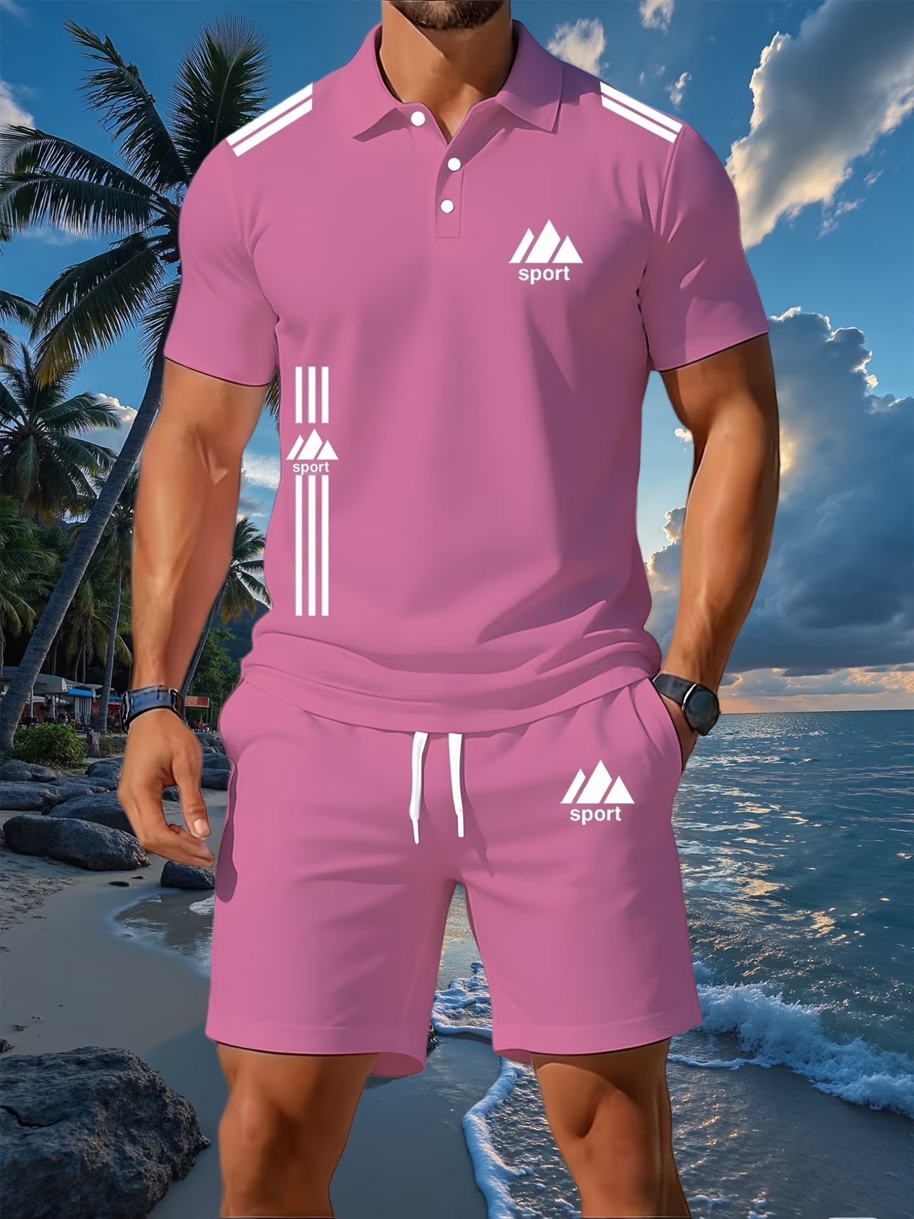 Ensemble de polo confortable pour homme, nouvelle tenue décontractée assortie du S au 3XL MAEJORKEN