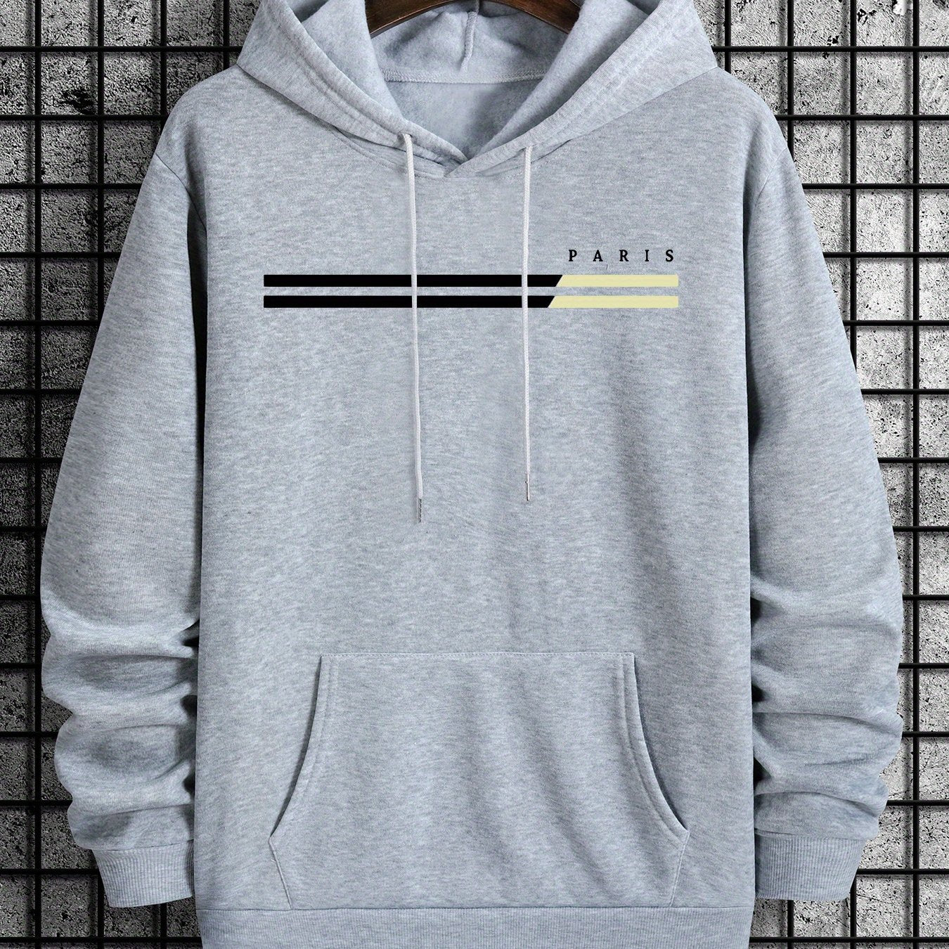 Sweat à capuche homme imprimé graphique (paris) du 2XL au 5XL