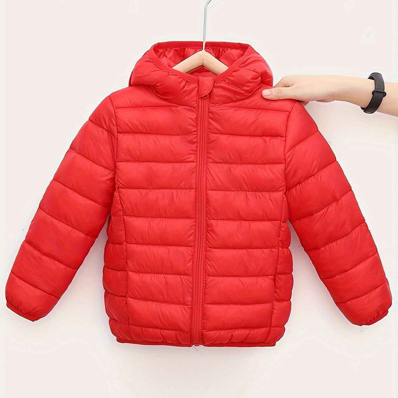 Blouson de couleur unie rembourré pour bébé garçons et filles du 1 ans au 12 ans MAEJORKEN