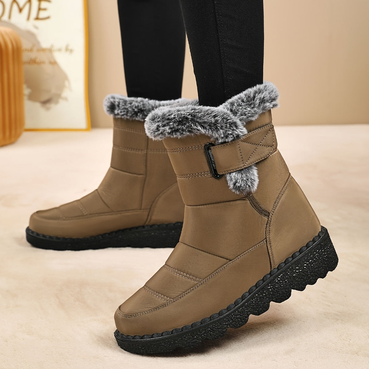 Bottes femmes doublées polaire du 35 au 41 MAEJORKEN