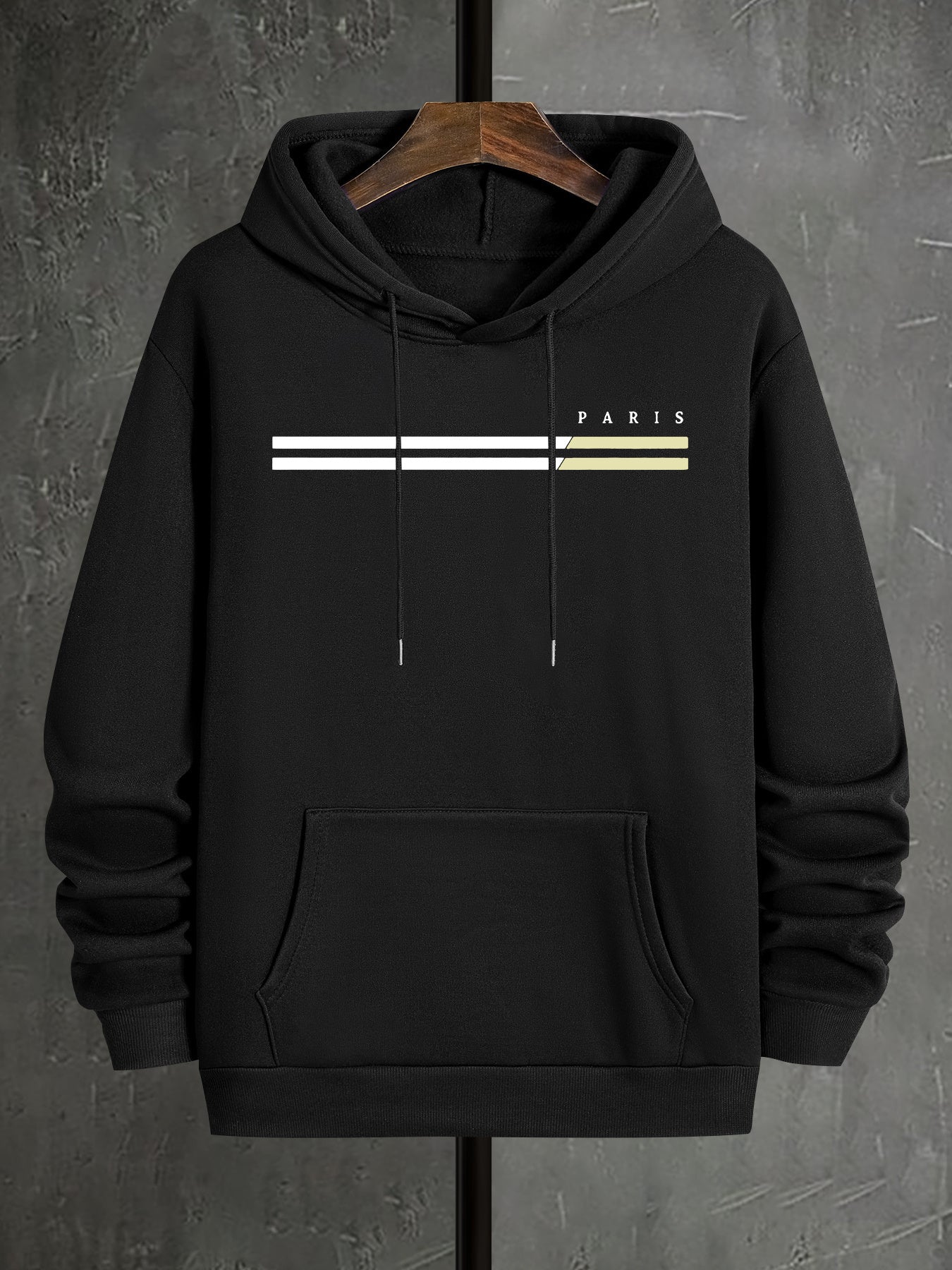 Sweat à capuche homme imprimé graphique (paris) du 2XL au 5XL