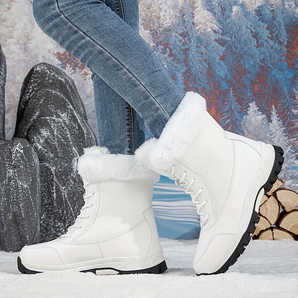 Bottes d hiver à lacets du 36 au 44 MAEJORKEN