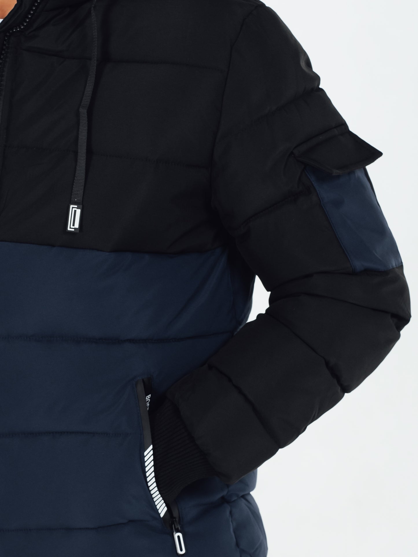 Veste matelassée d hiver pour hommes à capuche amovible du S au 2XL