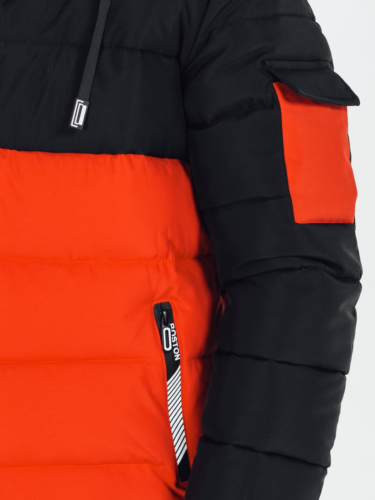 Veste matelassée d hiver pour hommes à capuche amovible du S au 2XL