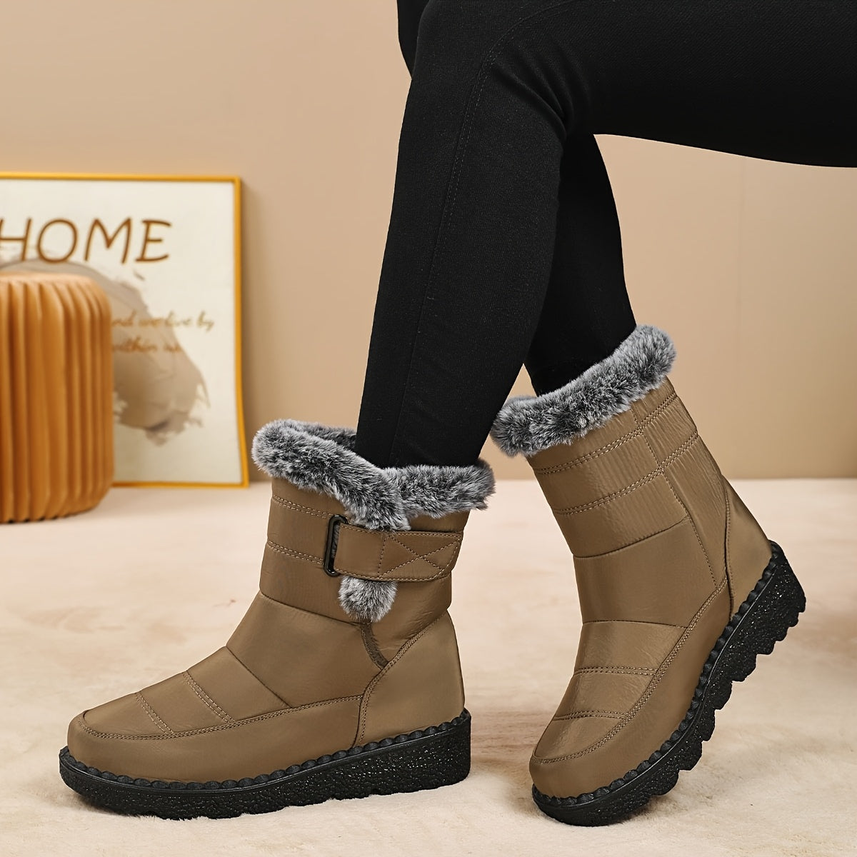 Bottes femmes doublées polaire du 35 au 41 MAEJORKEN