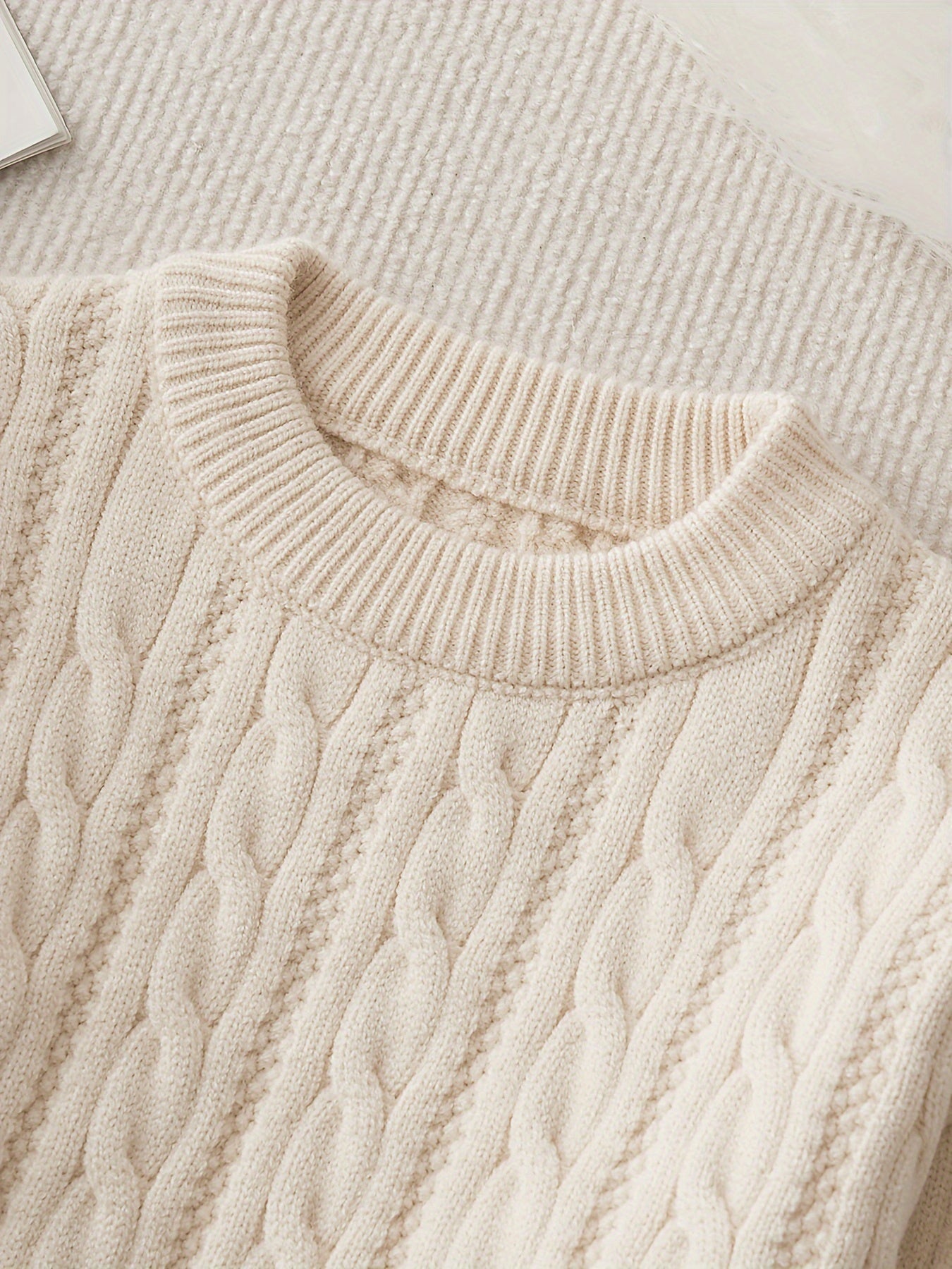 Pull à col rond et épais garçons du 5 au 15 ans MAEJORKEN