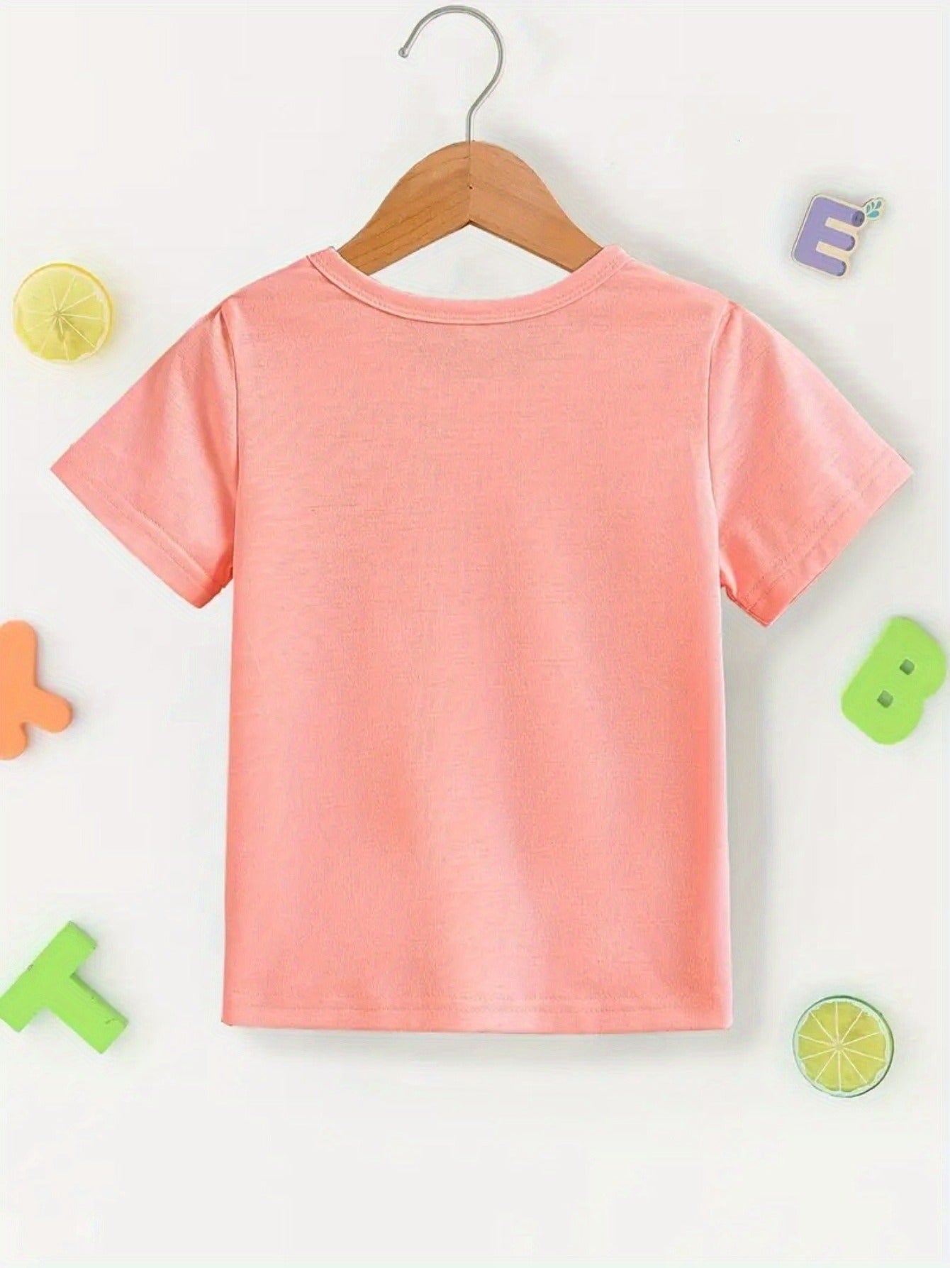 T-shirt uni fille du 1 an au 8 ans