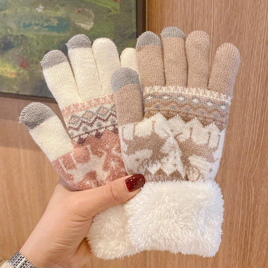 Paires de gants en polyester tricoté MAEJORKEN