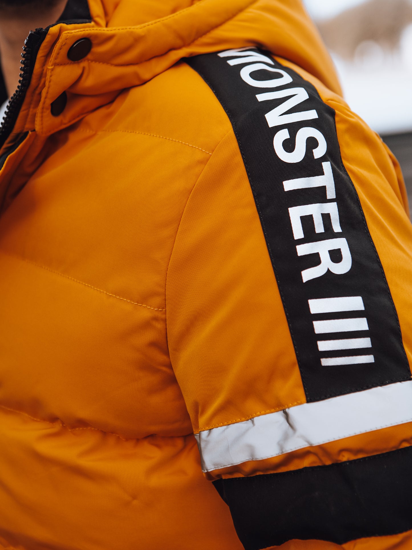 Blouson d hiver avec capuche amovible col montant du M au 2XL