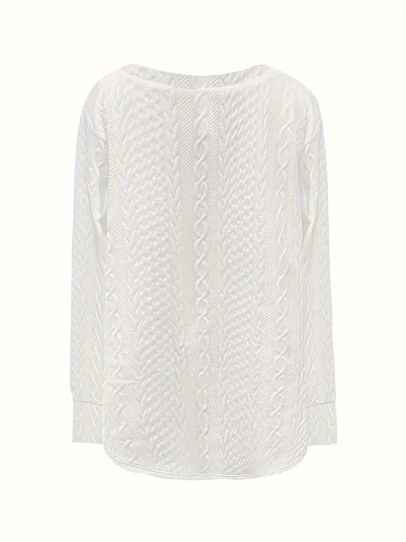 Pull à col rond de couleur unie 1XL au 5XL