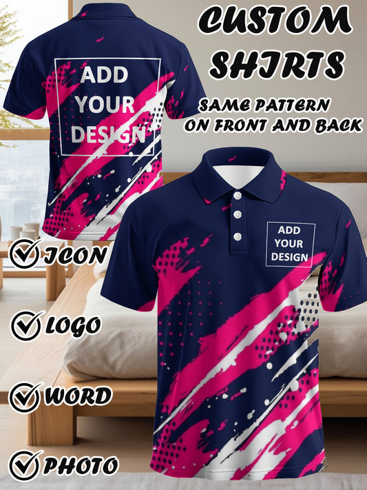 Polo personnalisable  impression photo/logo/texte du 1XL au 8XL
