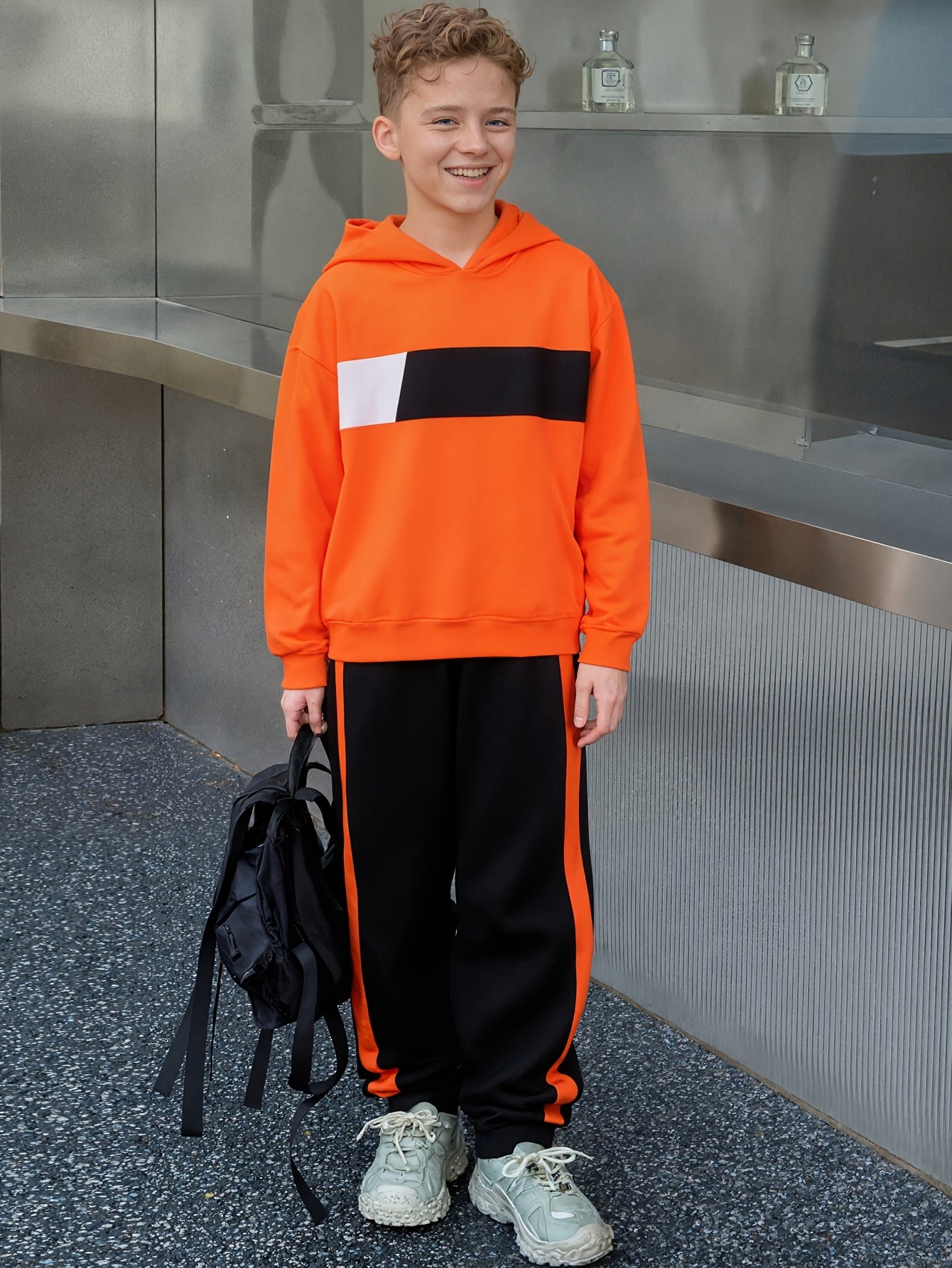 Ensemble 2 pièces sweat à capuche et pantalon de survêtement garçons du 8 au 14 ans MAEJORKEN