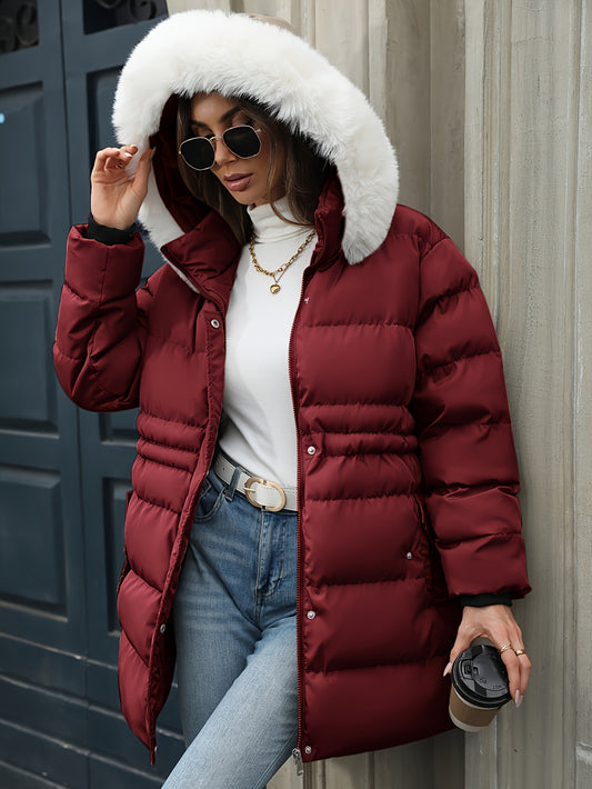 Blouson chaud à la mode grande taille femmes du XL au 5XL