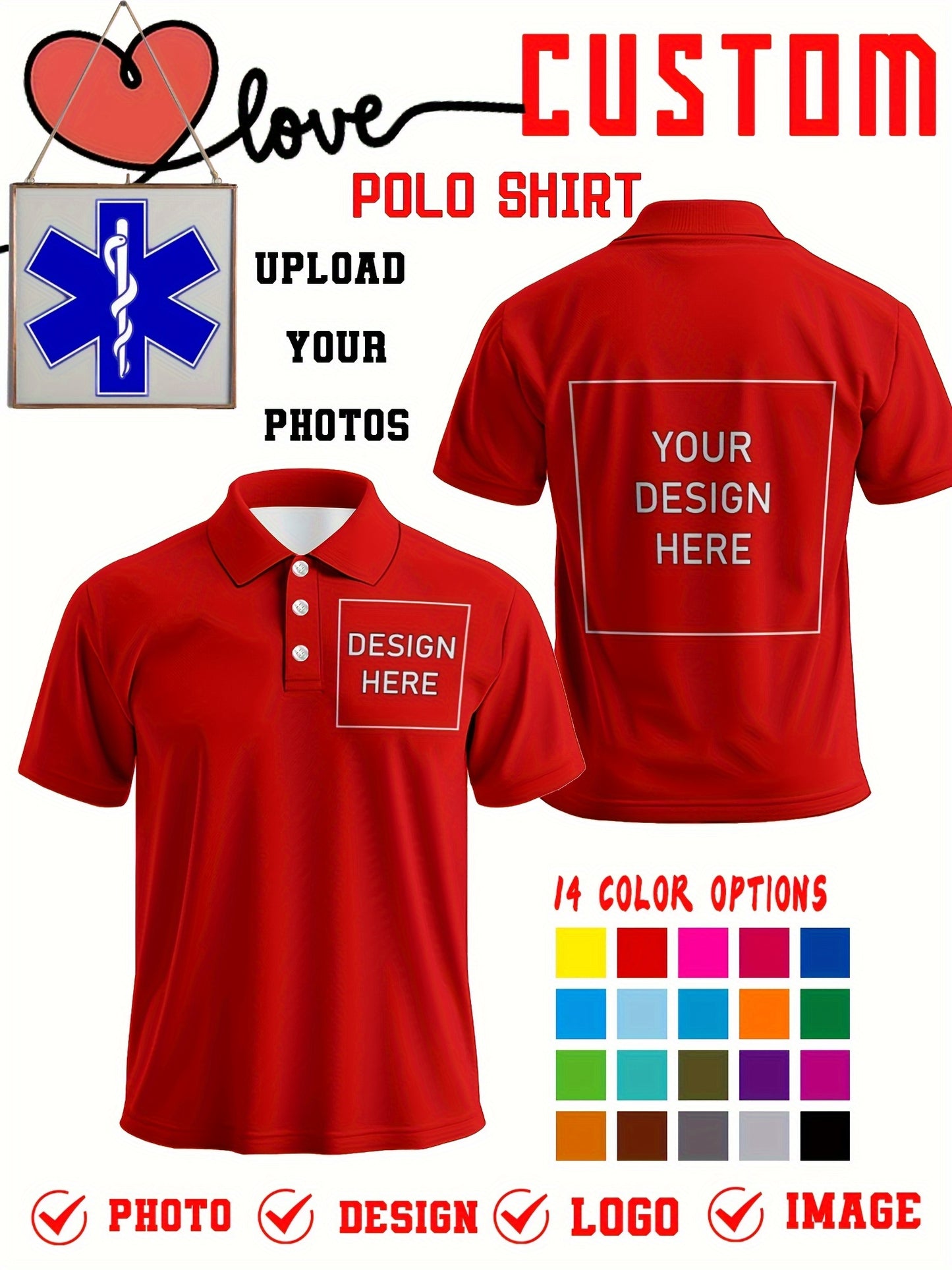 Polo uni personnalisée du S au 2XL