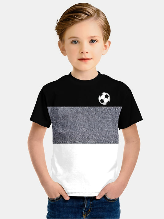 T-shirt imprimé ballon football du 5 au 14 ans