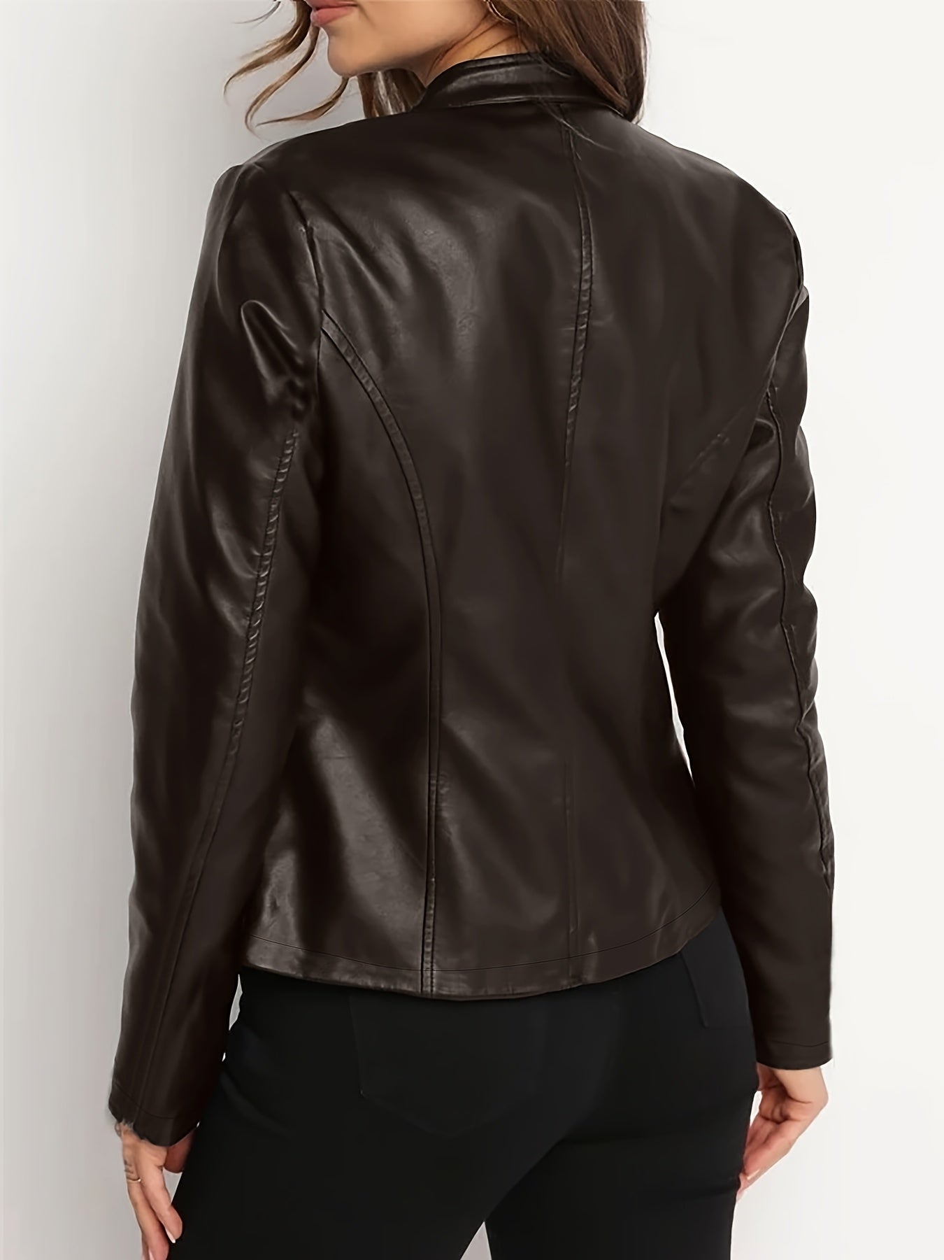 Veste élégante grande taille col montant du XL au 5XL