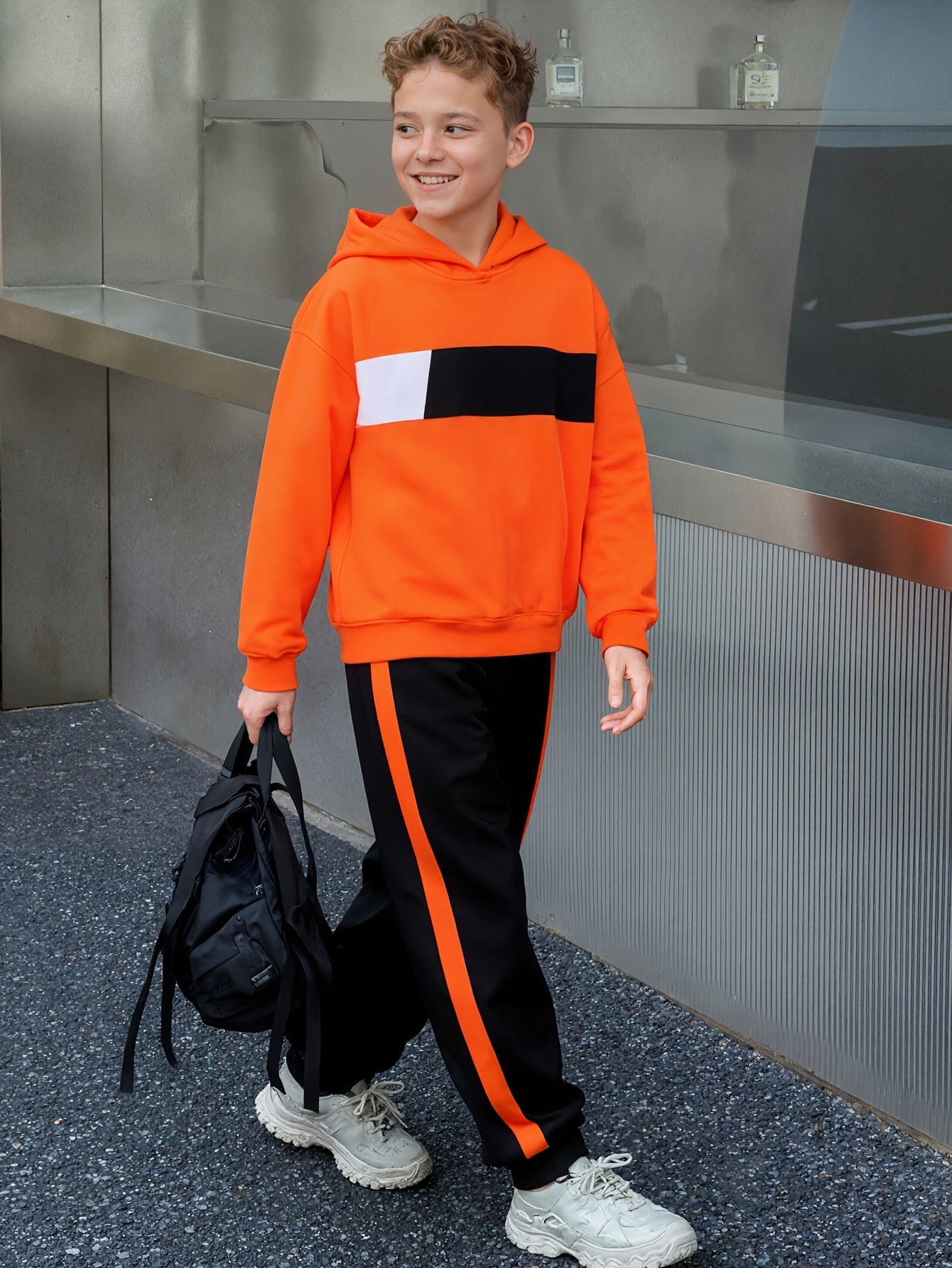 Ensemble 2 pièces sweat à capuche et pantalon de survêtement garçons du 8 au 14 ans MAEJORKEN