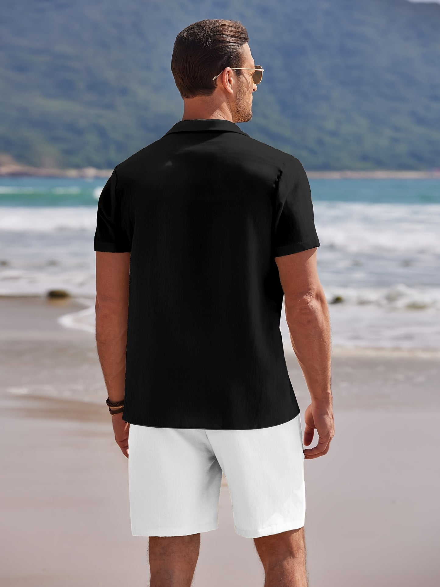 Ensemble chemise à manches courtes et bermuda du M au 3XL