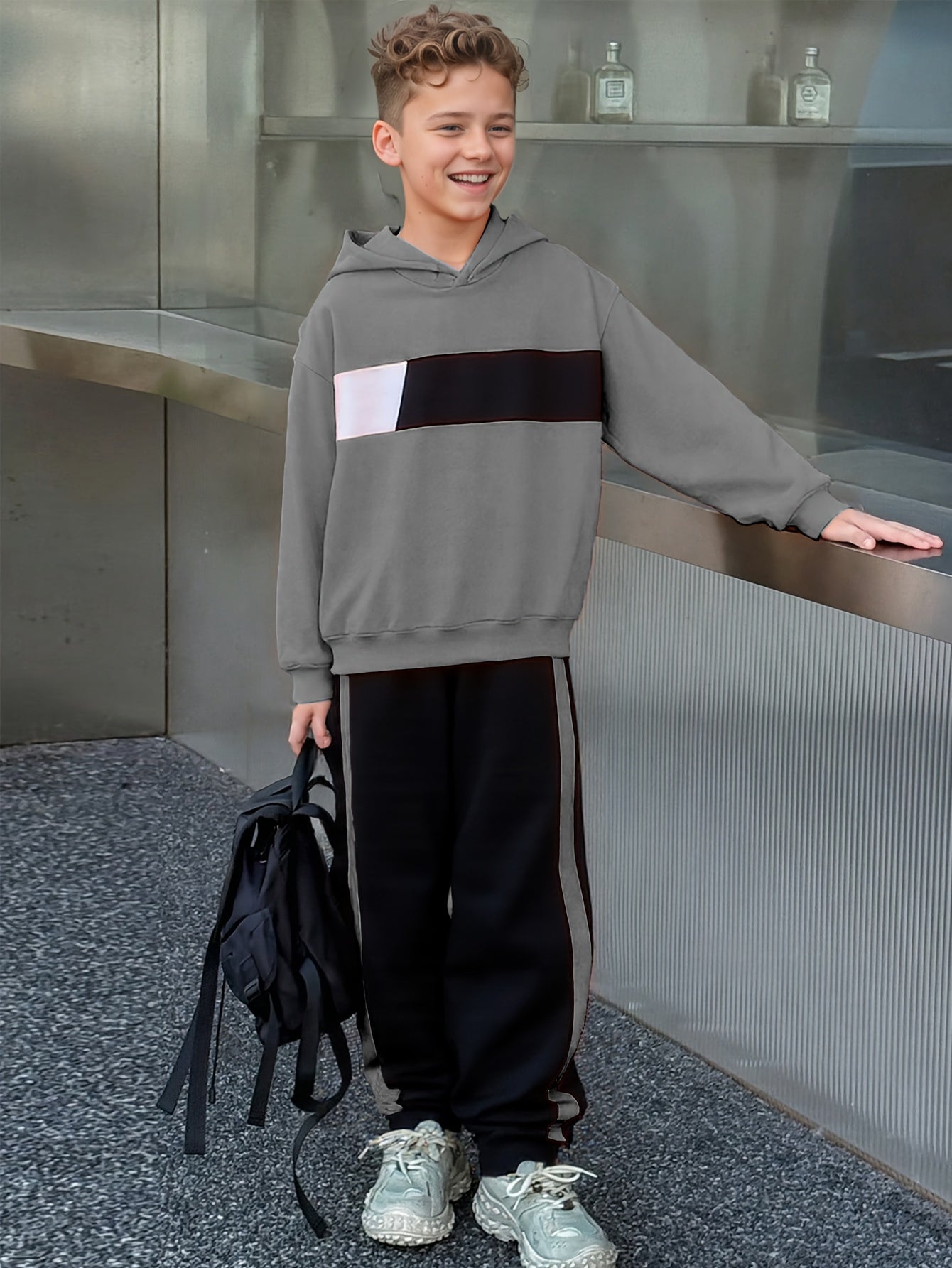 Ensemble 2 pièces sweat à capuche et pantalon de survêtement garçons du 8 au 14 ans MAEJORKEN