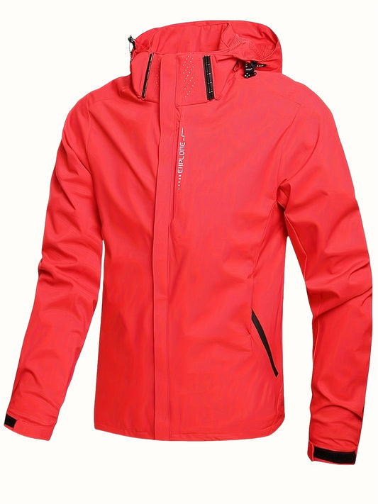 Veste coupe-vent à capuche amovible du S au 3XL