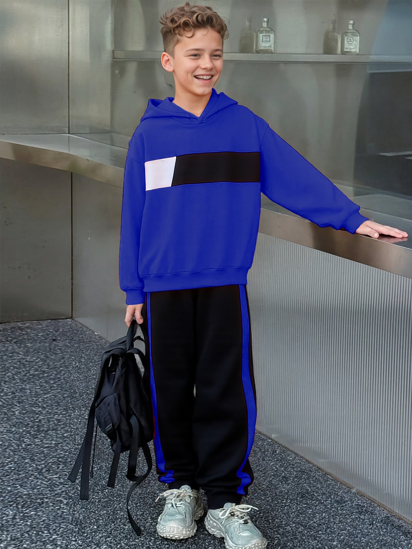 Ensemble 2 pièces sweat à capuche et pantalon de survêtement garçons du 8 au 14 ans MAEJORKEN