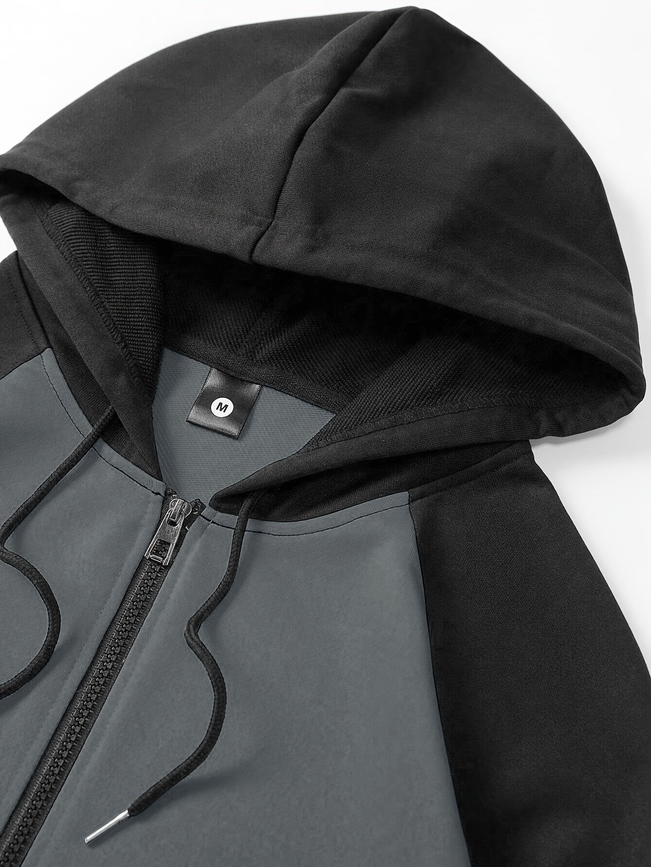 2pcs Men'S Raglan Sleeve Full-Zip Hoodie + Drawstring Pants Set, Solid Color Basic Style, Ideal for Spring/Autumn/Winter Streetwear, Jogging, Commuting, Travel, and Outdoor Camping – Perfect Gift for Husband Boyfriend, Acti MAEJORKEN