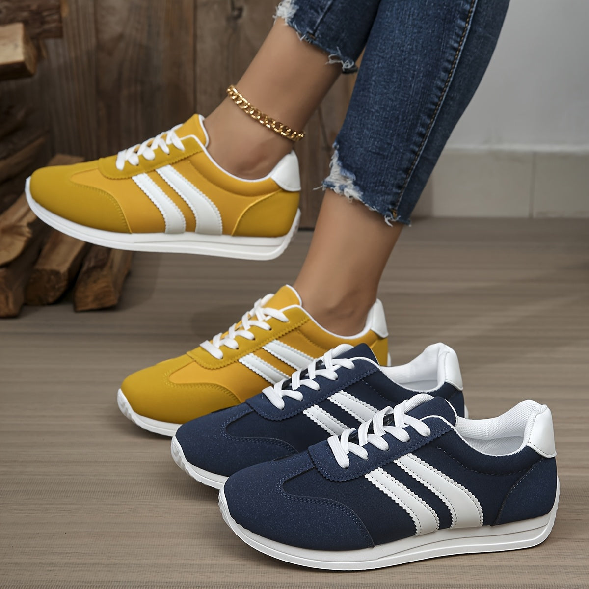 Baskets basses femmes confortable avec doublure respirant du 35,5 au 41