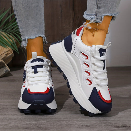 Women's Casual Sports Shoes, Forrest Gump Shoes, Student Running Shoes, Thickened Height-Increasing Sole, Comfortable Soft Insole, Multi-Color Splicing, Short Person's Blessing, Gift for Girlfriend, First Choice for Elders, W MAEJORKEN