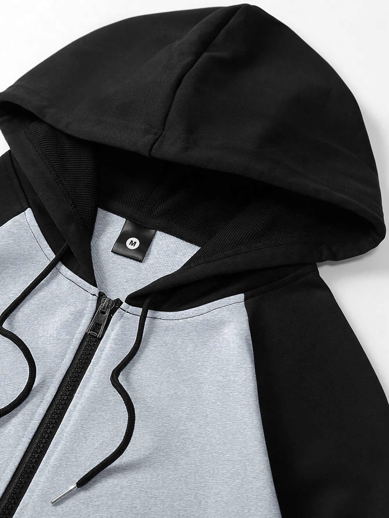 2pcs Men'S Raglan Sleeve Full-Zip Hoodie + Drawstring Pants Set, Solid Color Basic Style, Ideal for Spring/Autumn/Winter Streetwear, Jogging, Commuting, Travel, and Outdoor Camping – Perfect Gift for Husband Boyfriend, Acti MAEJORKEN