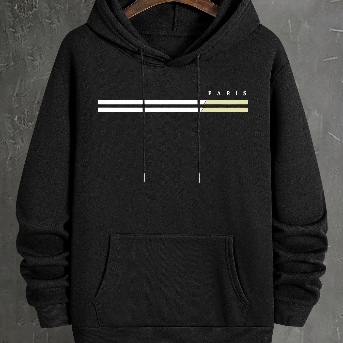 Sweat à capuche homme imprimé graphique (paris) du 2XL au 5XL
