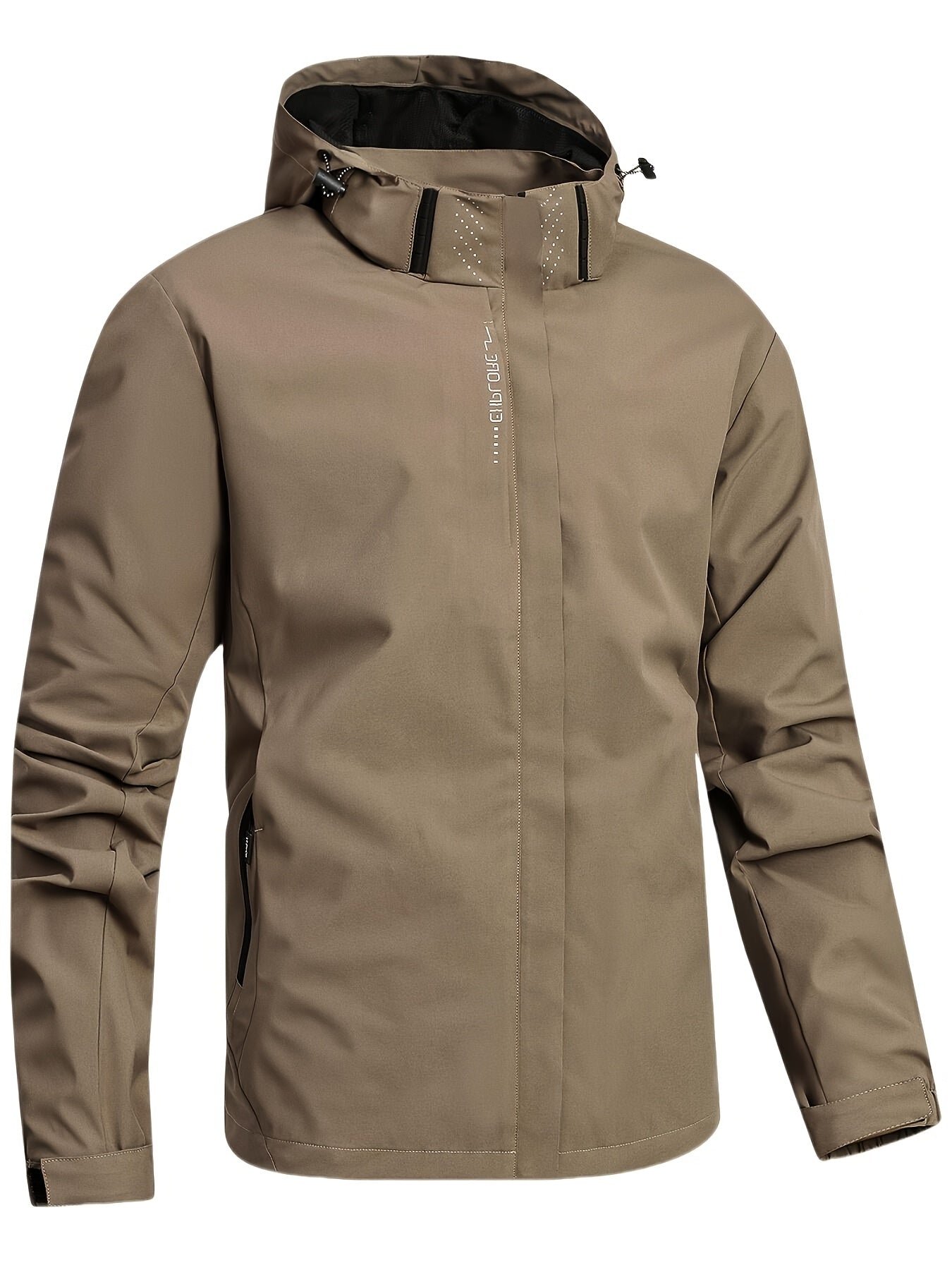 Veste coupe-vent à capuche amovible du S au 3XL