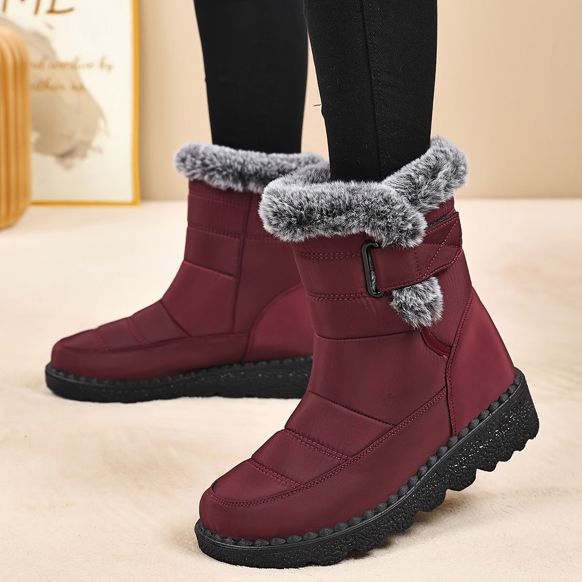 Bottes femmes doublées polaire du 35 au 41 MAEJORKEN