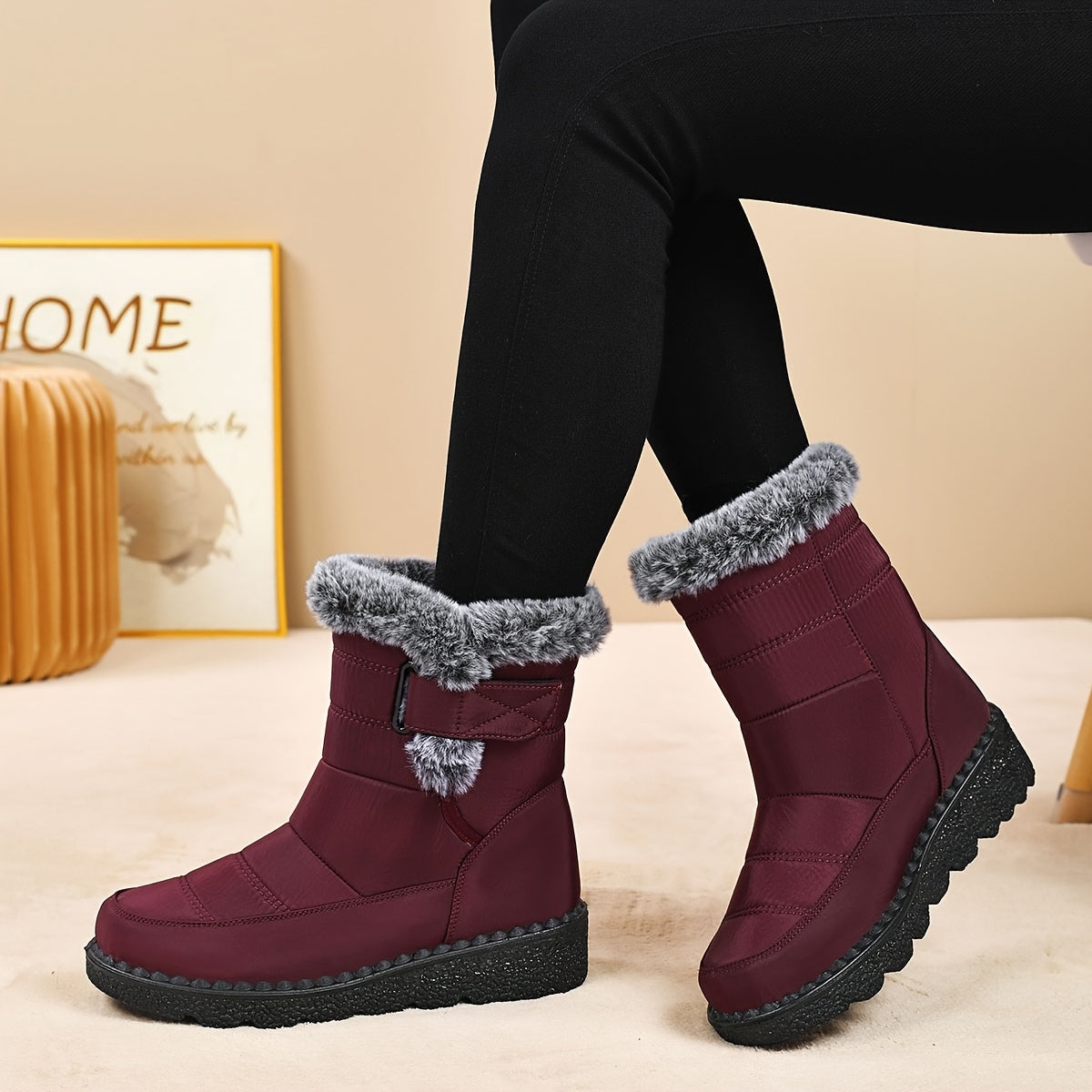 Bottes femmes doublées polaire du 35 au 41 MAEJORKEN