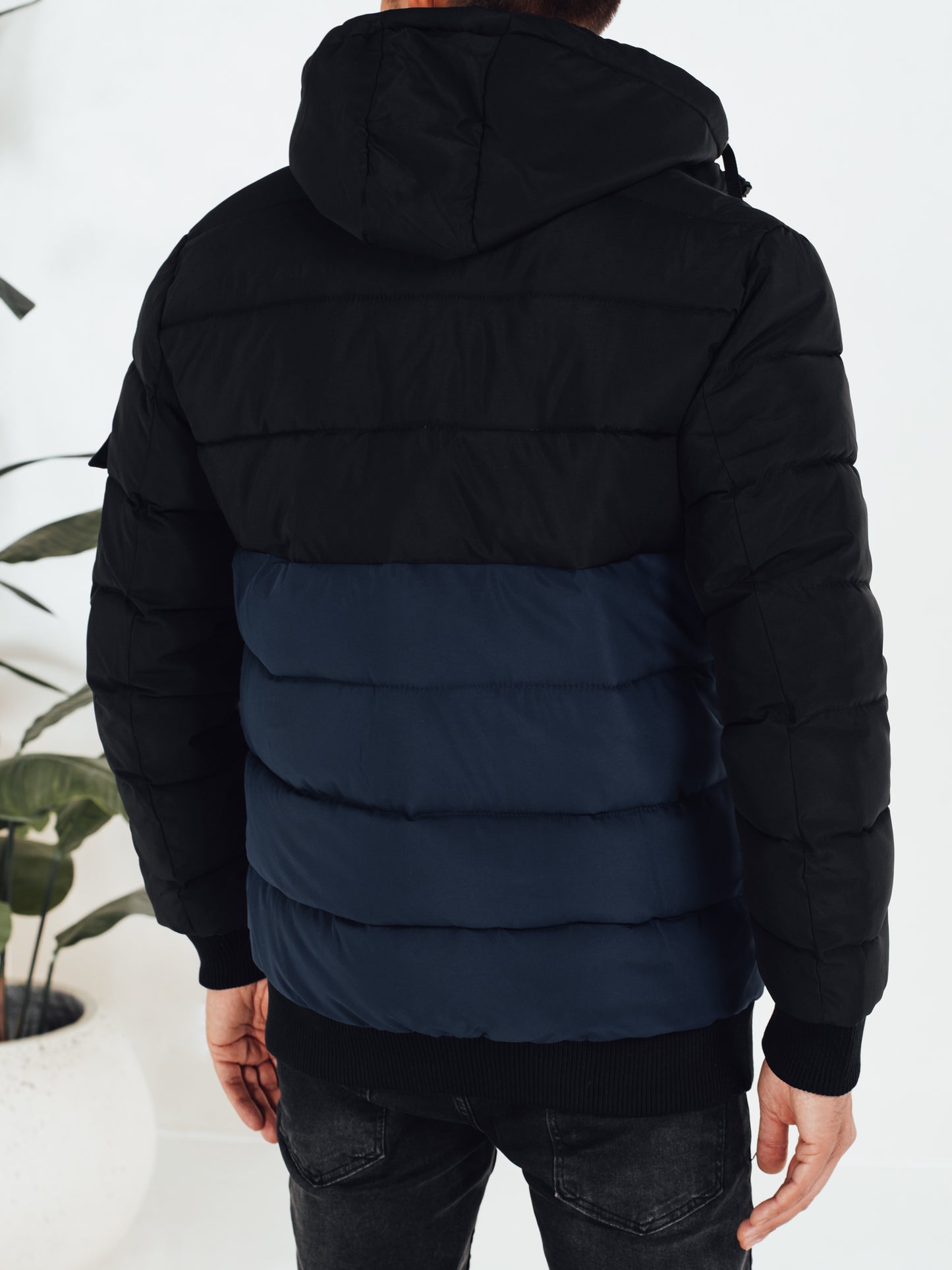 Veste matelassée d hiver pour hommes à capuche amovible du S au 2XL