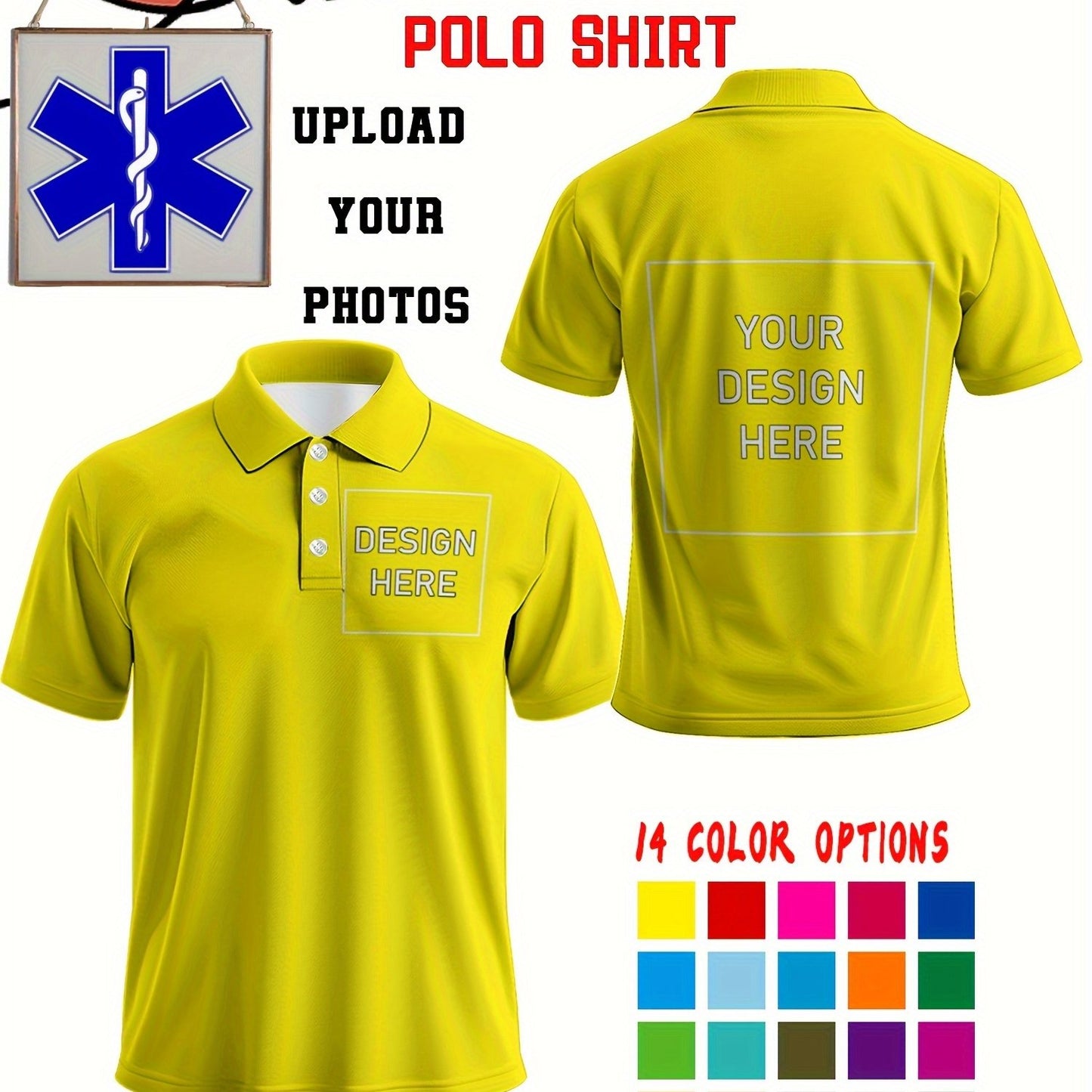 Polo uni personnalisée du S au 2XL