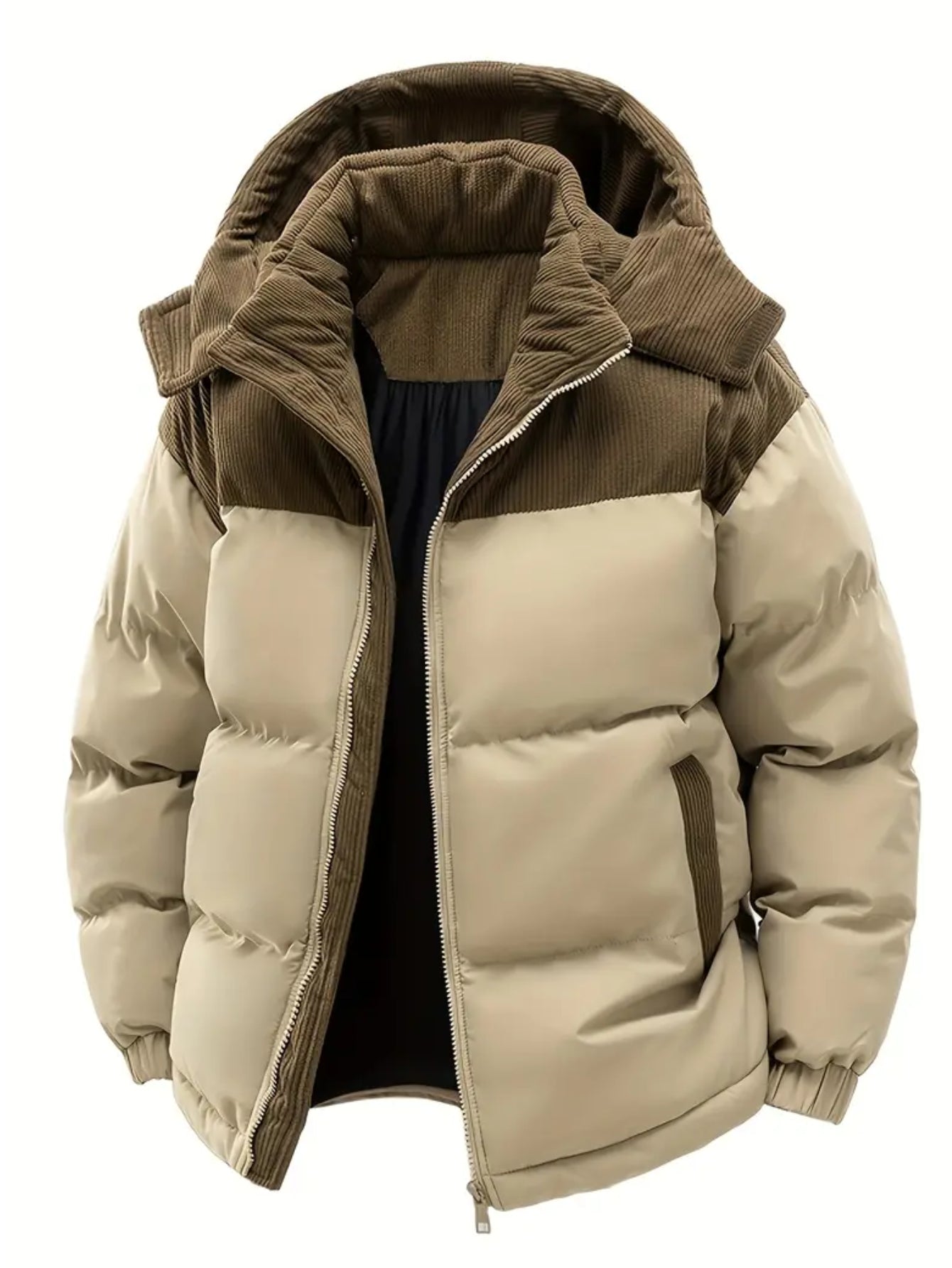 Veste en velours côtelé épais pour hommes du S au 2XL